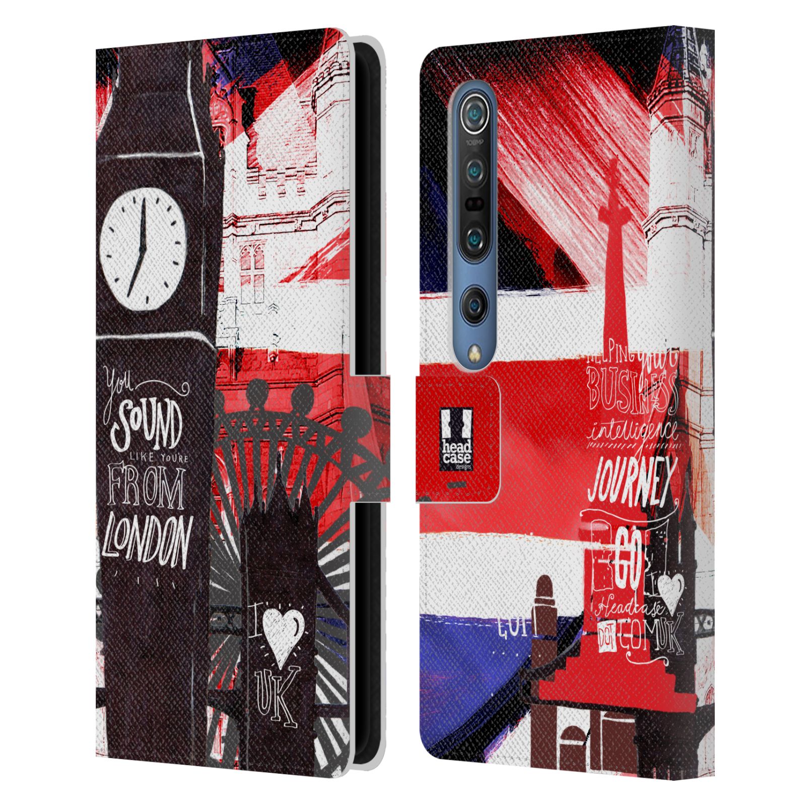 HEAD CASE DESIGNS I LOVE LONDON LEATHER BOOK WALLET CASE COVER FOR XIAOMI PHONES - Picture 15 of 16