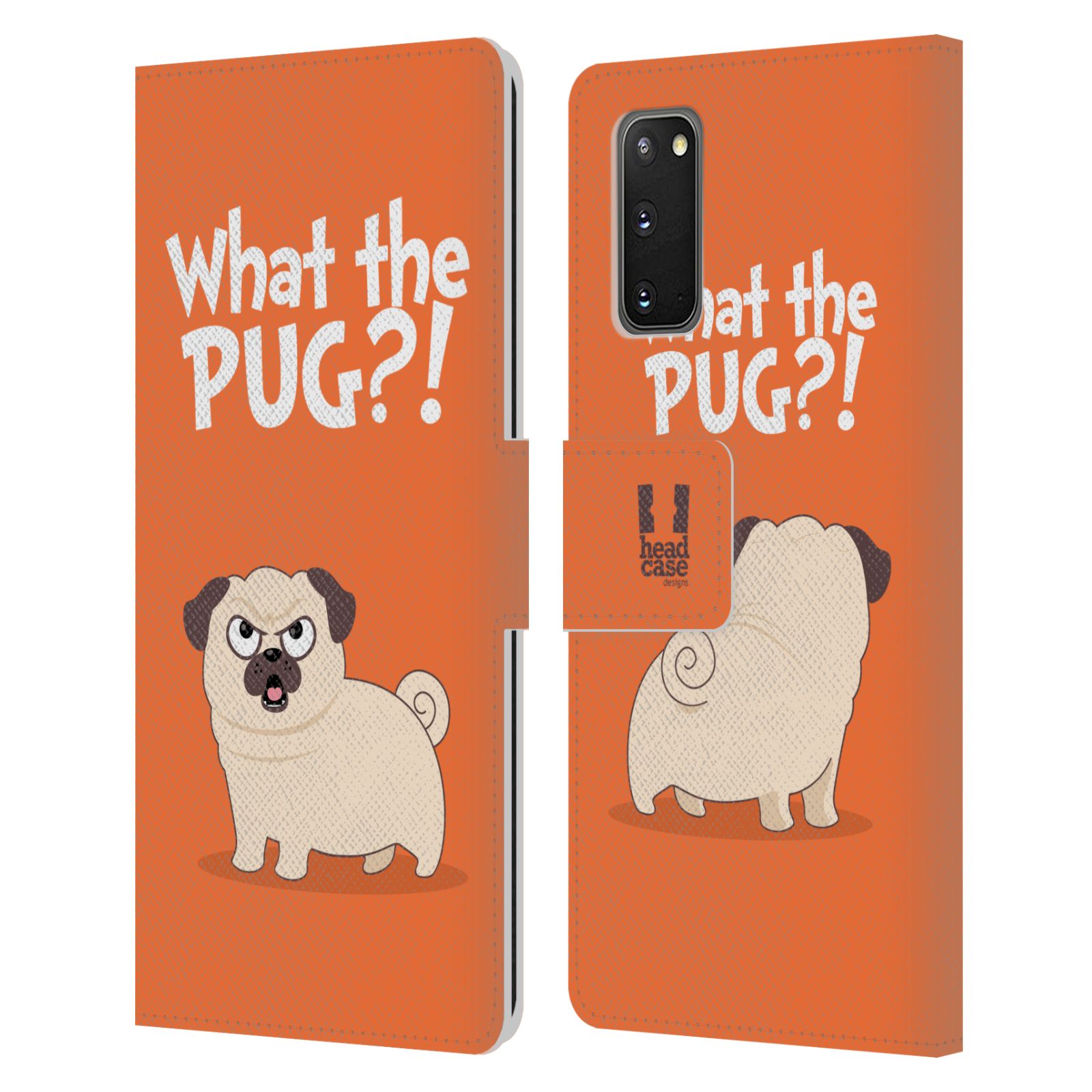 HEAD CASE DESIGNS PIPER THE PUG LEATHER BOOK WALLET CASE FOR SAMSUNG PHONES 1 - Picture 16 of 16