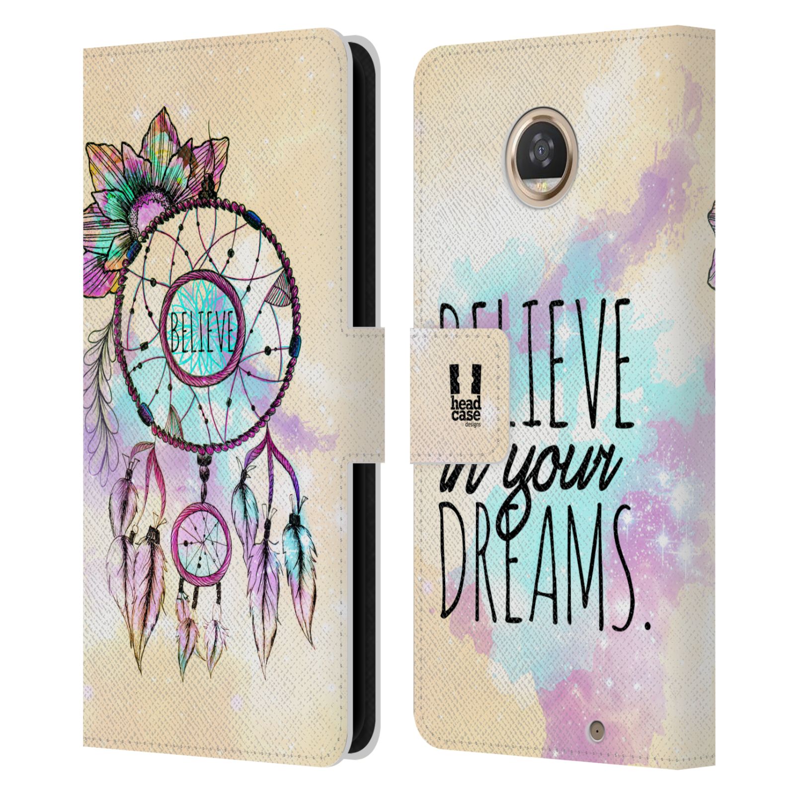 HEAD CASE DESIGNS TREND MIX LEATHER BOOK WALLET CASE COVER FOR MOTOROLA PHONES - Picture 8 of 20