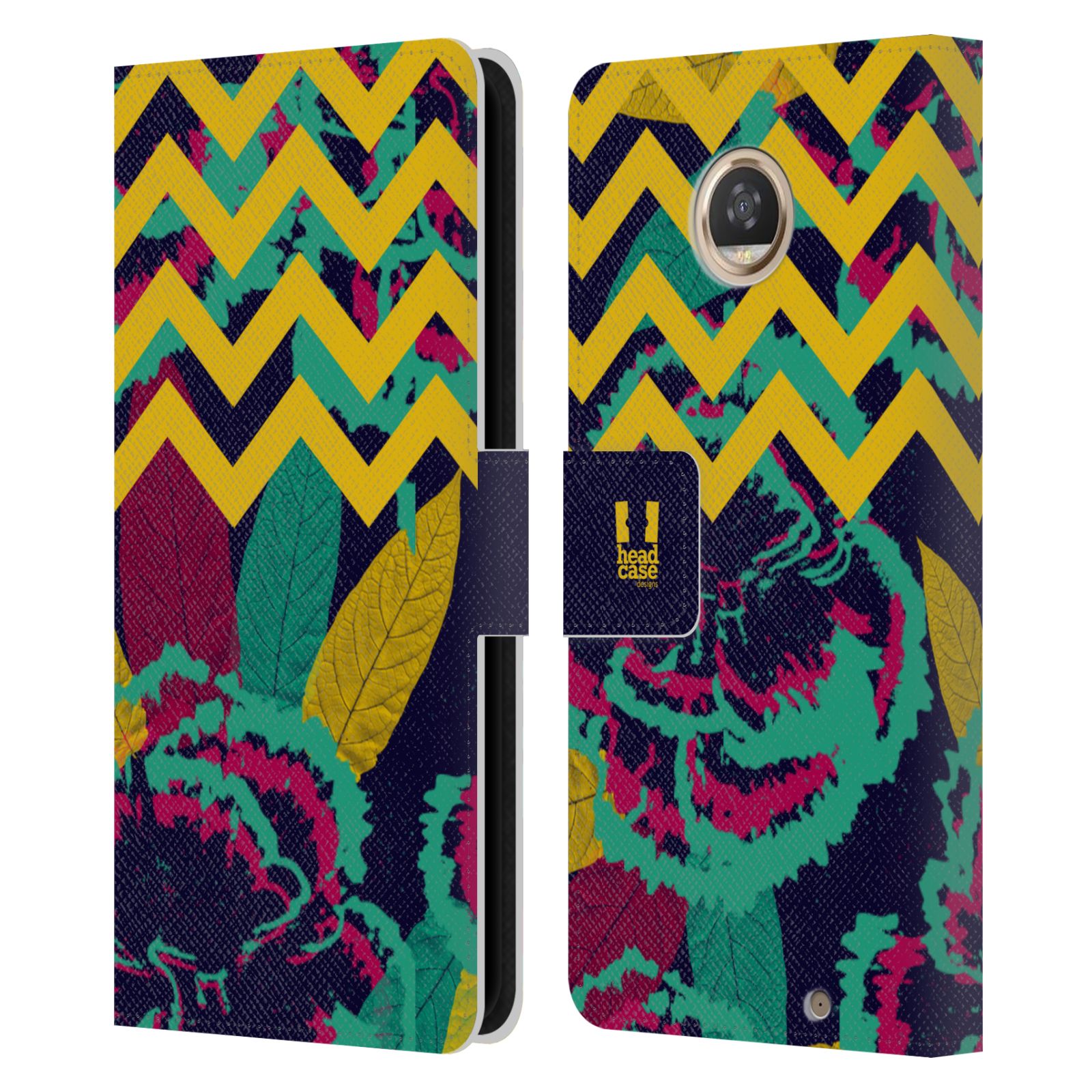 HEAD CASE DESIGNS TREND MIX LEATHER BOOK WALLET CASE COVER FOR MOTOROLA PHONES - Picture 18 of 20