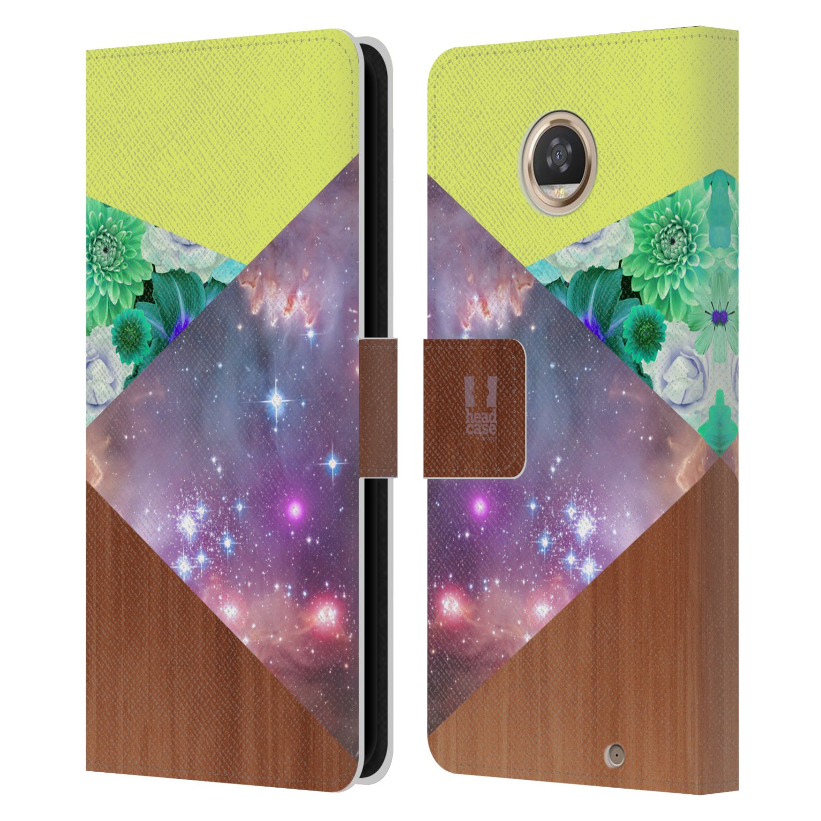 HEAD CASE DESIGNS TREND MIX LEATHER BOOK WALLET CASE COVER FOR MOTOROLA PHONES - Picture 11 of 20