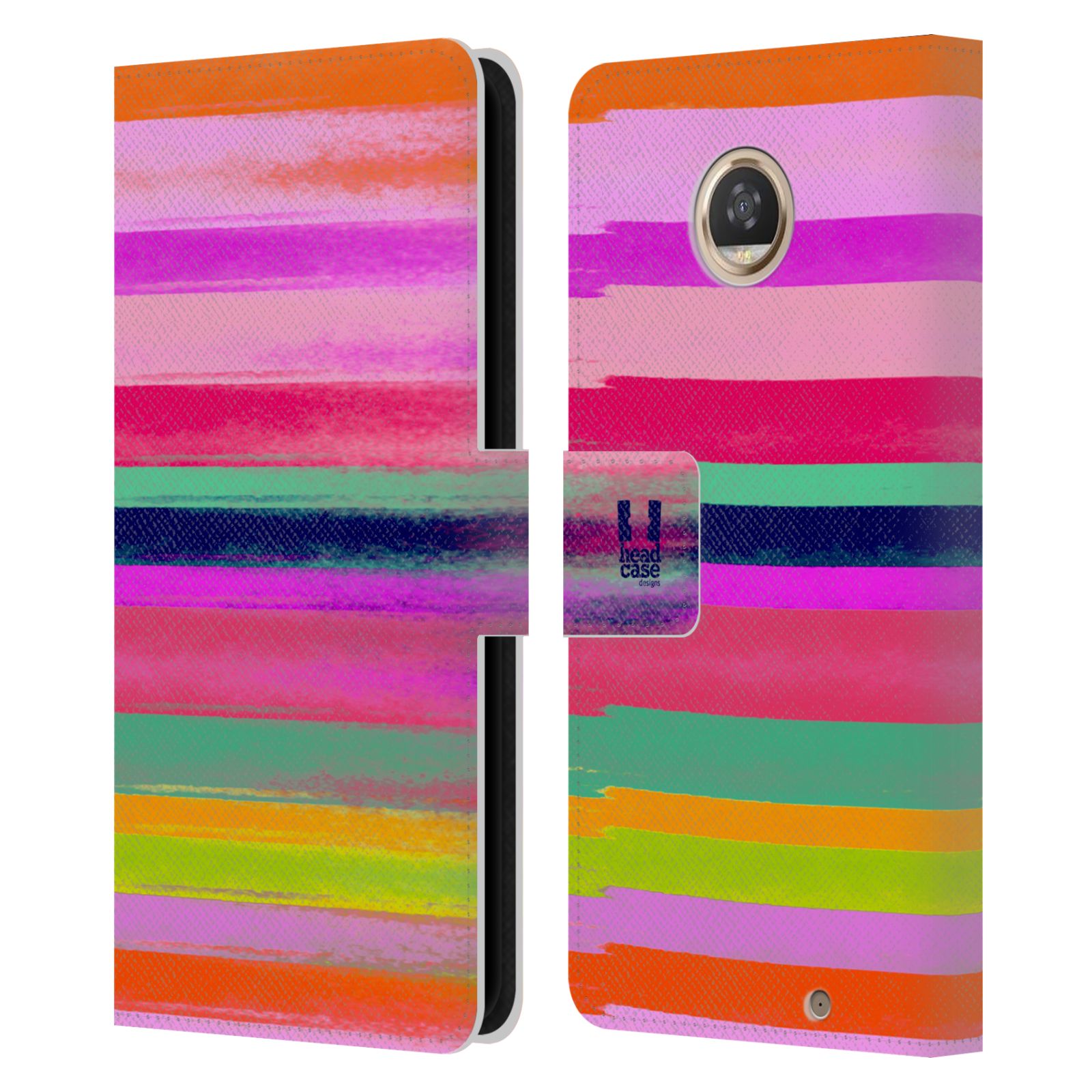 HEAD CASE DESIGNS TREND MIX LEATHER BOOK WALLET CASE COVER FOR MOTOROLA PHONES - Picture 19 of 20