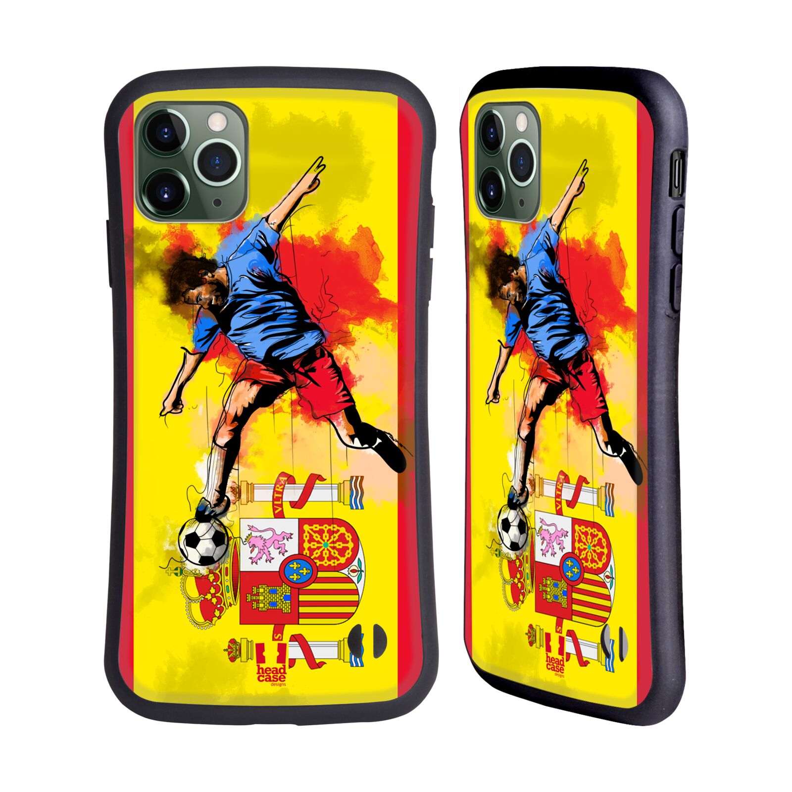 HEAD CASE DESIGNS FOOTBALL SPLASH HYBRID CASE FOR APPLE iPHONES PHONES