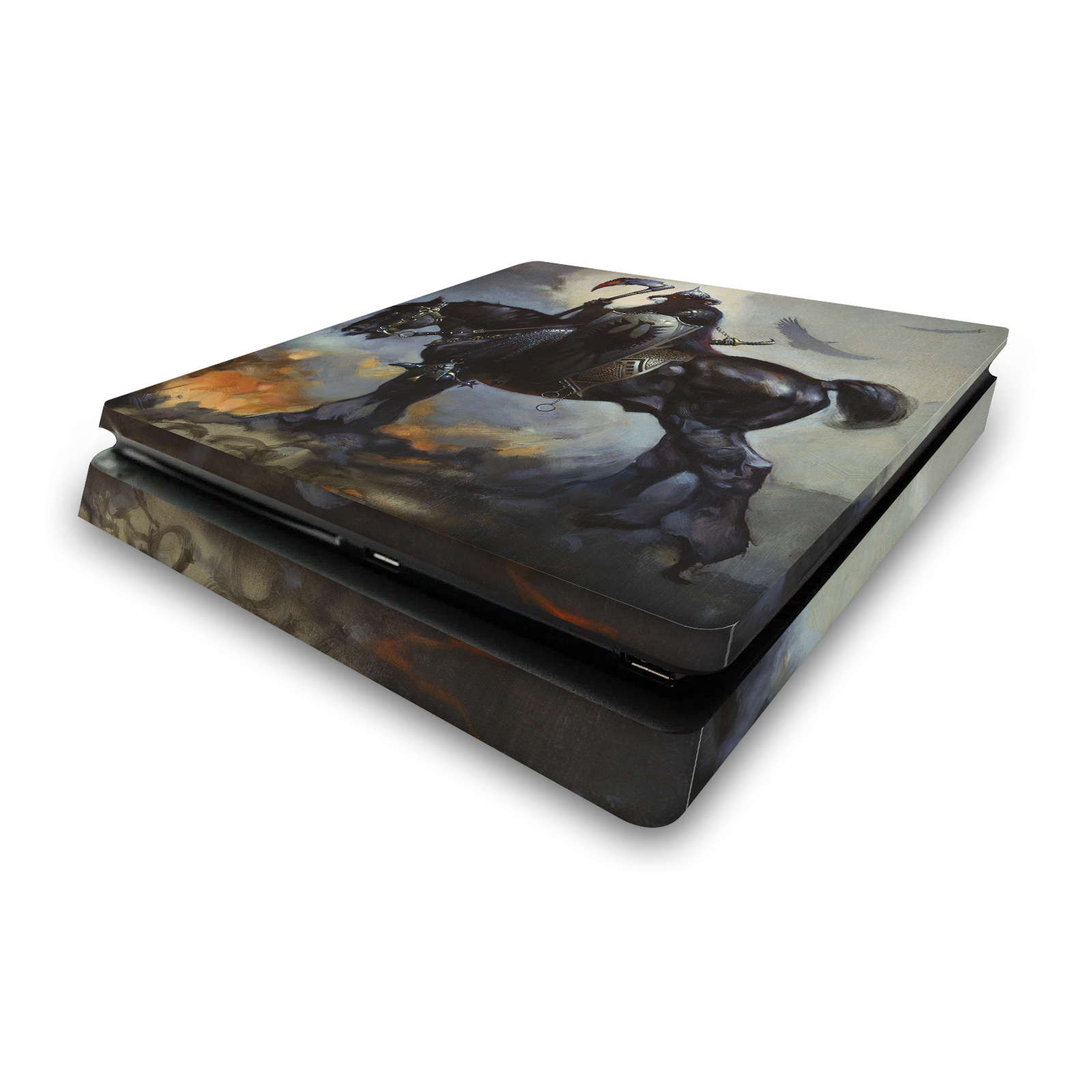 FRANK FRAZETTA MEDIEVAL FANTASY ART VINYL SKIN DECAL FOR SONY PS4 SLIM CONSOLE