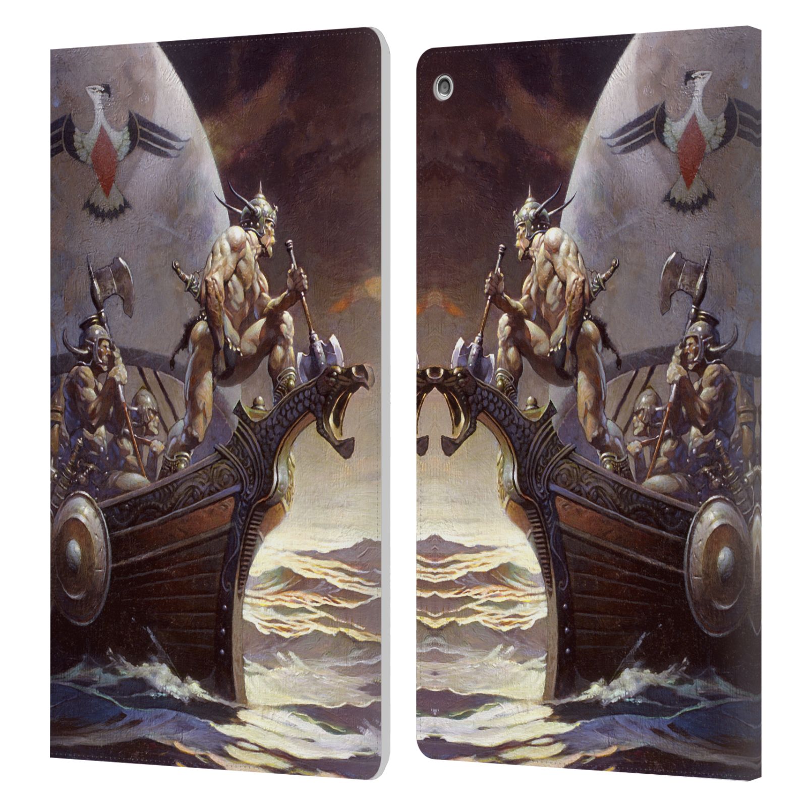 OFFICIAL FRANK FRAZETTA MEDIEVAL FANTASY LEATHER BOOK CASE FOR AMAZON FIRE - Picture 12 of 15