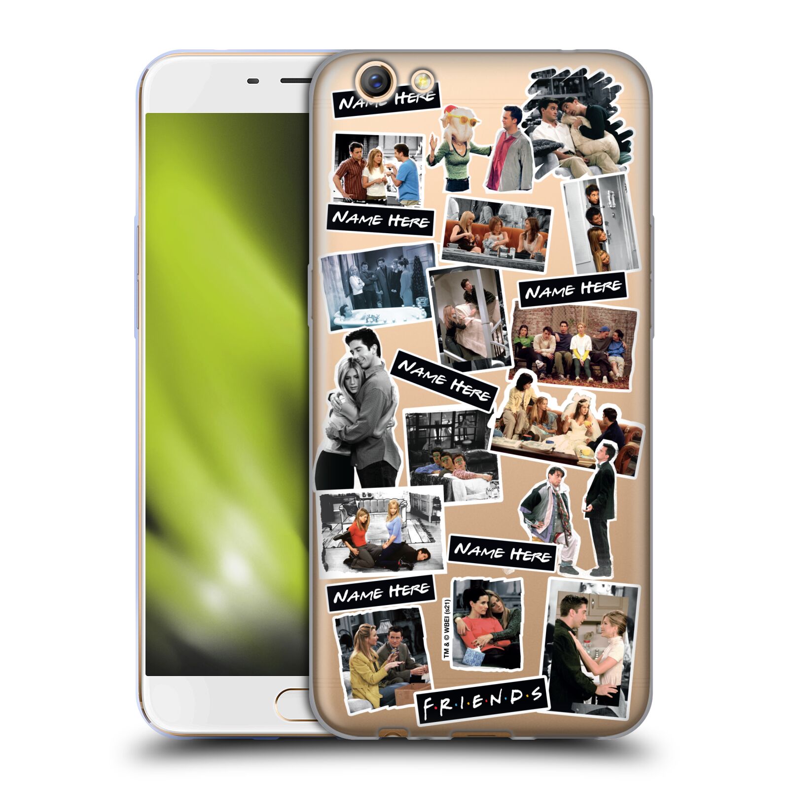 CUSTOM CUSTOMIZED PERSONALIZED FRIENDS TV SHOW ART SOFT GEL CASE FOR OPPO PHONES