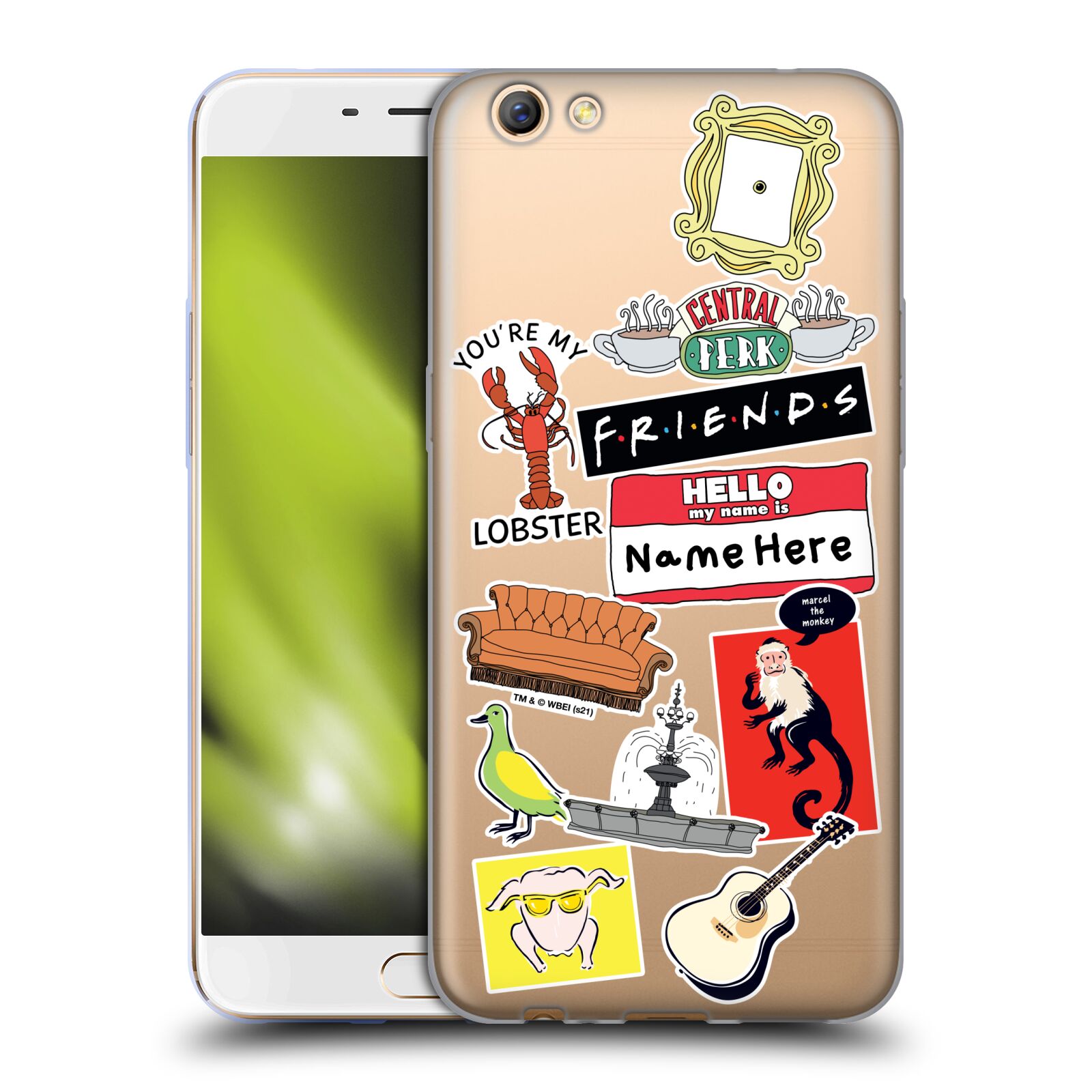 CUSTOM CUSTOMIZED PERSONALIZED FRIENDS TV SHOW ART SOFT GEL CASE FOR OPPO PHONES