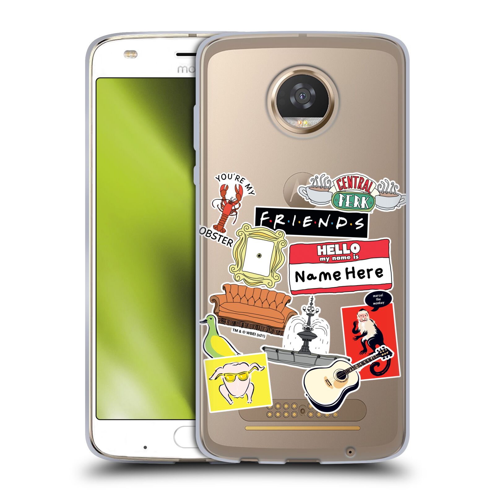 CUSTOM CUSTOMIZED PERSONALIZED FRIENDS TV SHOW ART GEL CASE FOR MOTOROLA PHONES