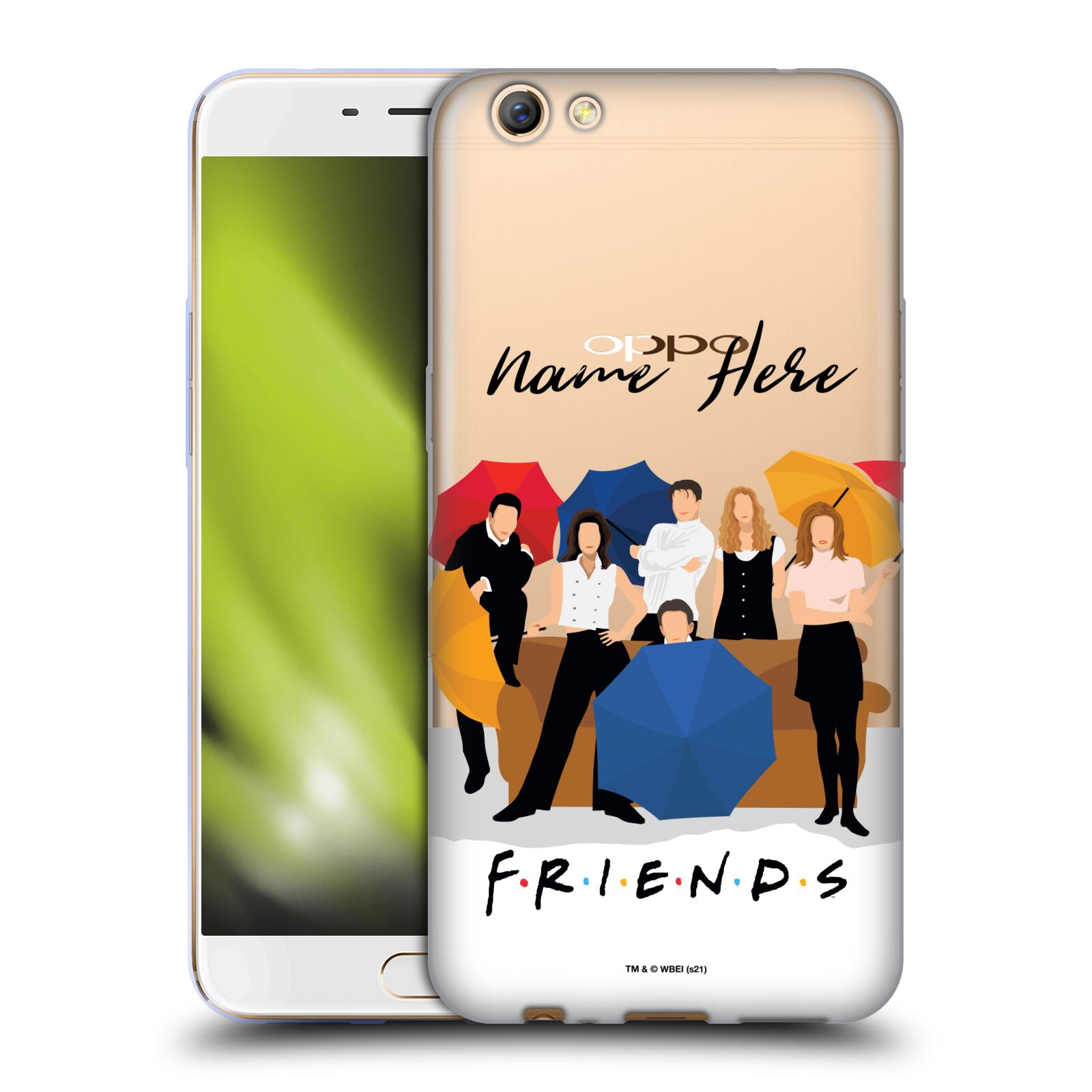 CUSTOM CUSTOMIZED PERSONALIZED FRIENDS TV SHOW ART SOFT GEL CASE FOR OPPO PHONES