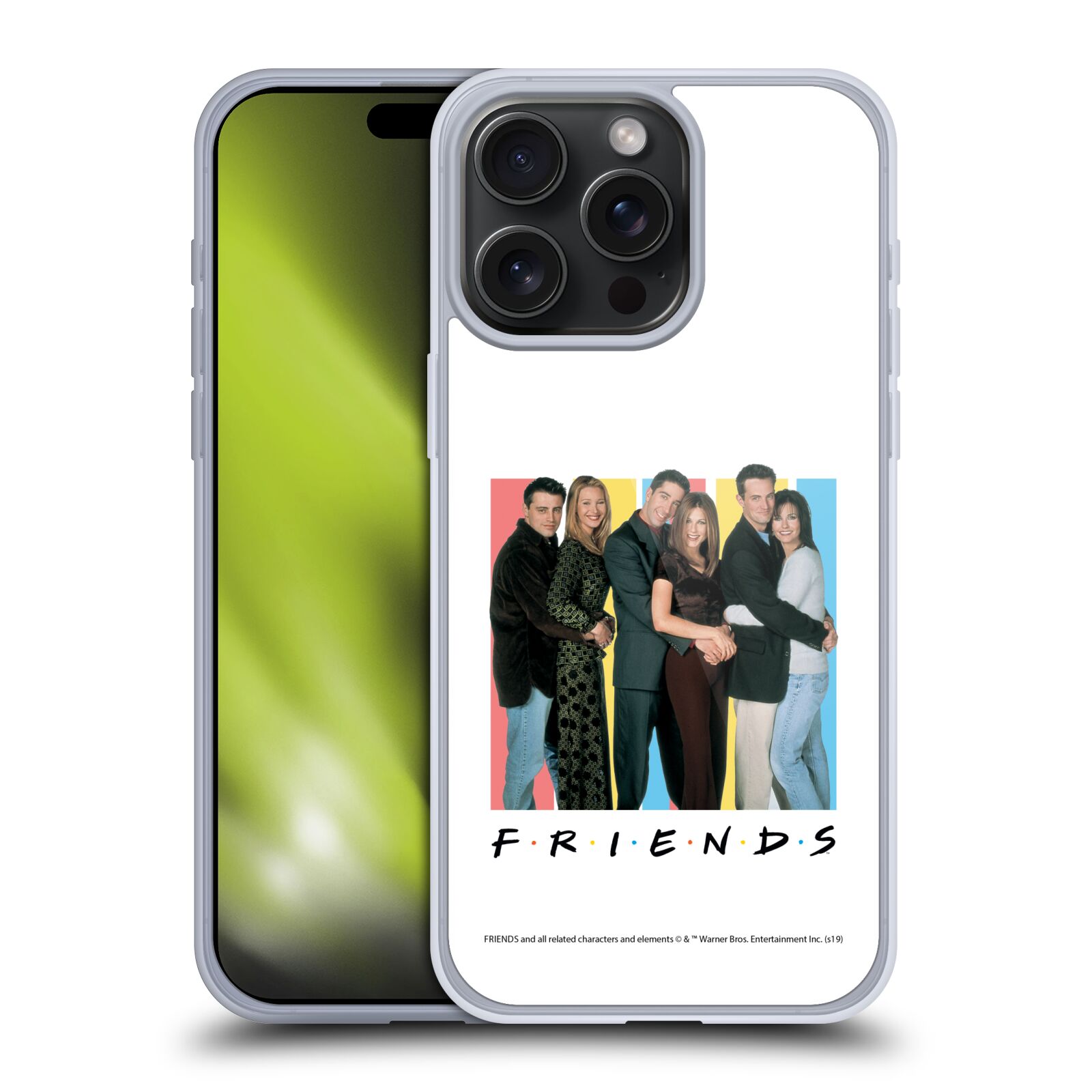 Silikonové lesklé pouzdro na mobil Apple iPhone 15 Pro Max - Friends - Přátelé (Silikonový lesklý kryt, obal, pouzdro na mobilní telefon Apple iPhone 15 Pro Max s licencovaným motivem Friends)