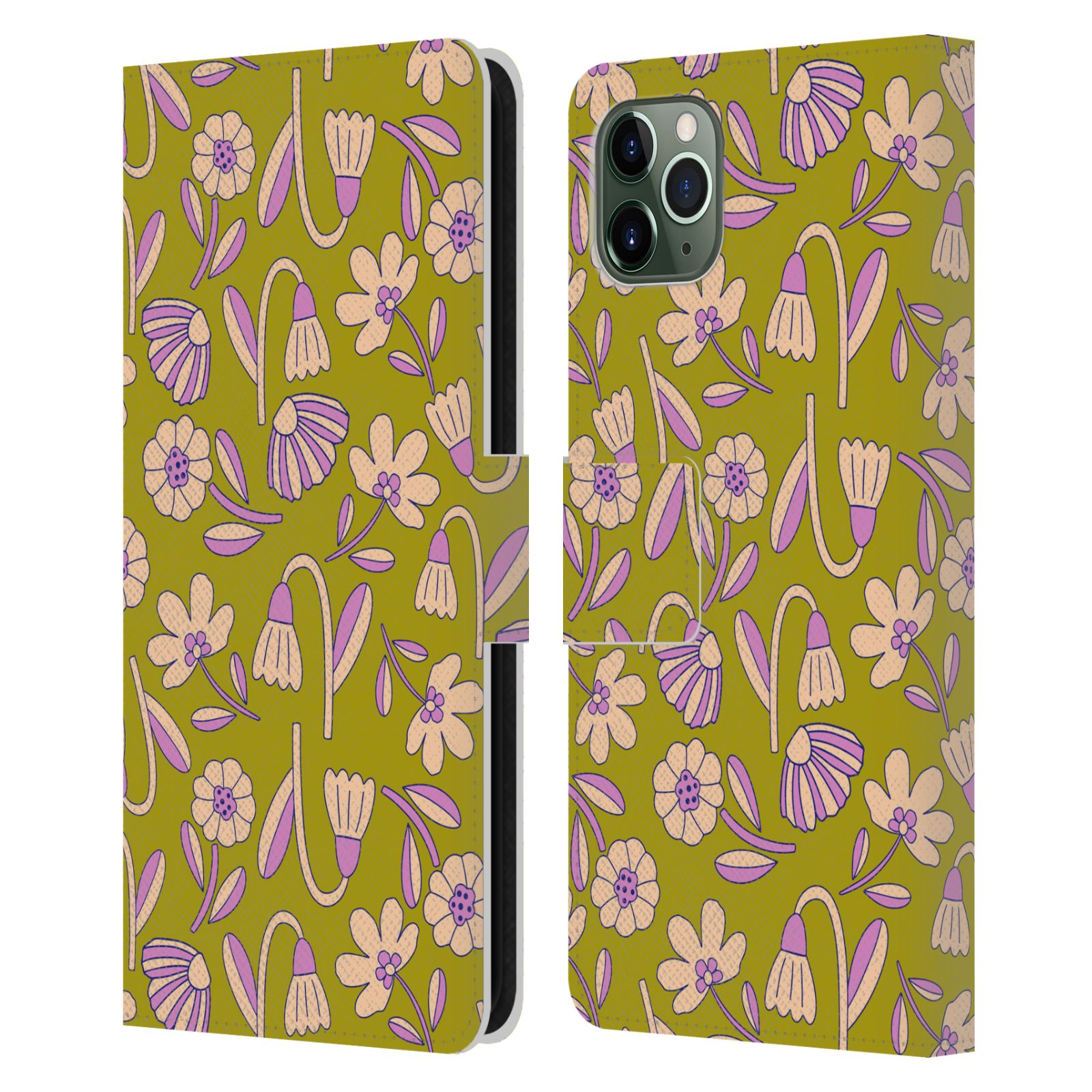 OFFICIAL GABRIELA THOMEU FLORAL LEATHER BOOK WALLET CASE FOR APPLE iPHONE PHONES