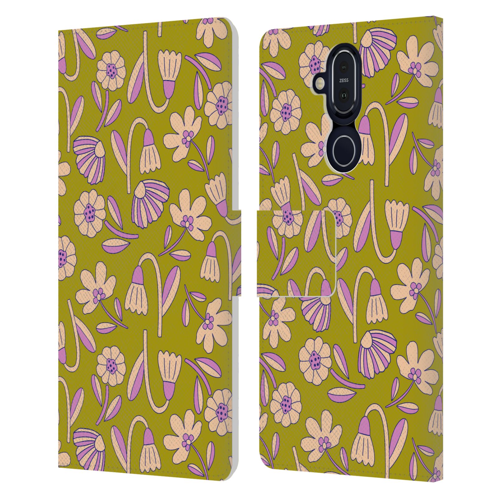 OFFICIAL GABRIELA THOMEU FLORAL LEATHER BOOK WALLET CASE COVER FOR NOKIA PHONES