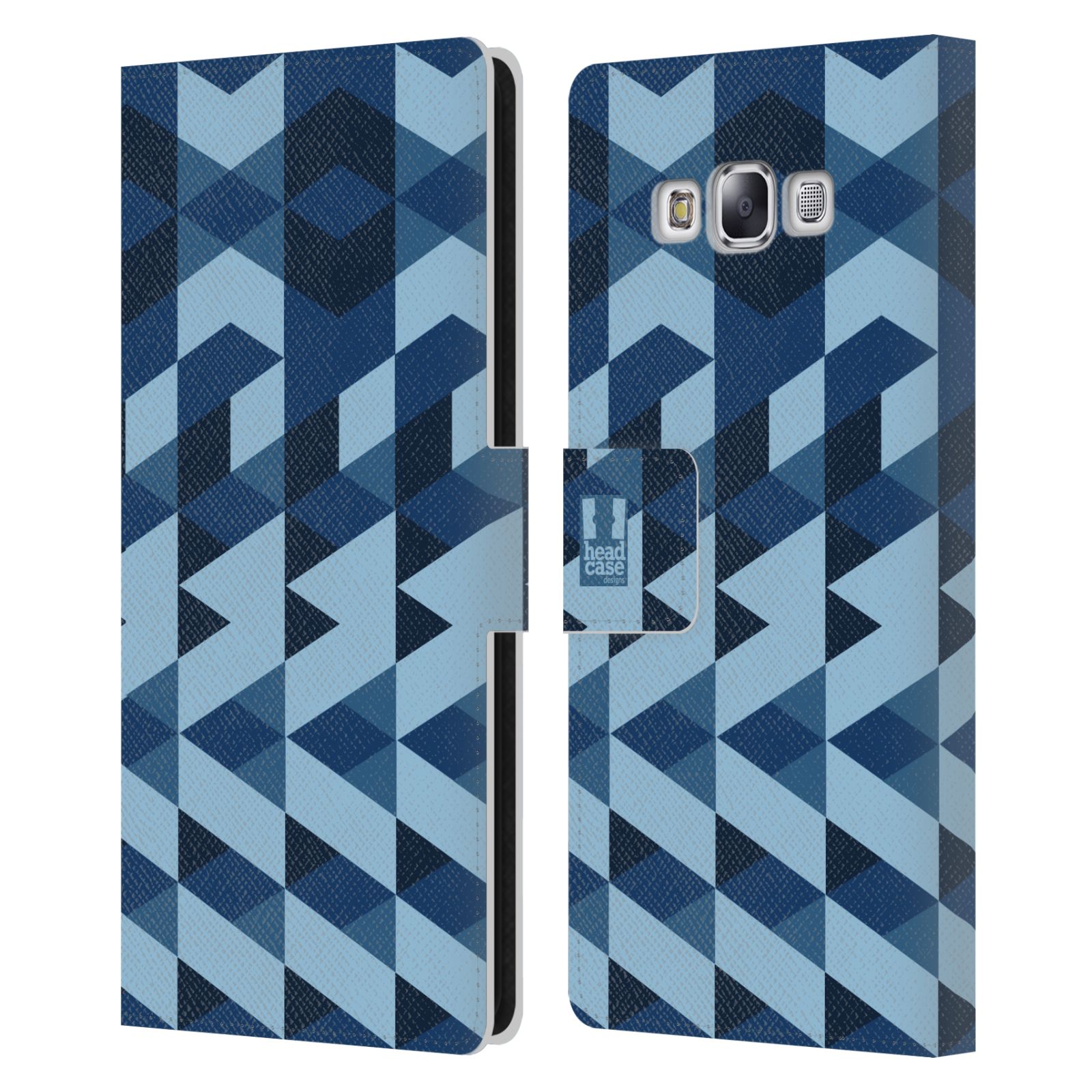 HEAD CASE DESIGNS GEOMETRIC CAMO LEATHER BOOK WALLET CASE FOR SAMSUNG PHONES 3
