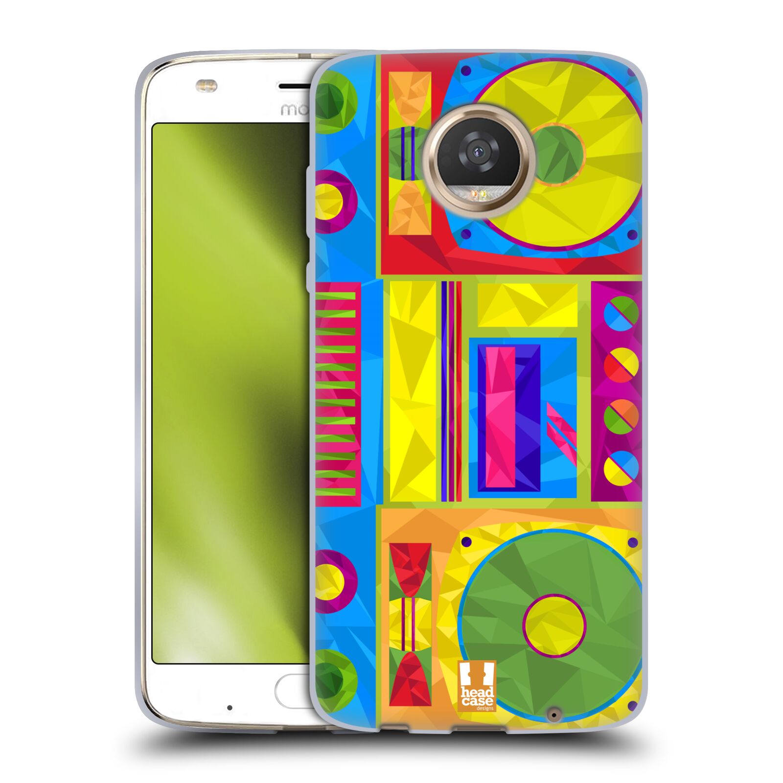 HEAD CASE DESIGNS GEOMETRIC GADGETS SOFT GEL CASE FOR MOTOROLA PHONES 2
