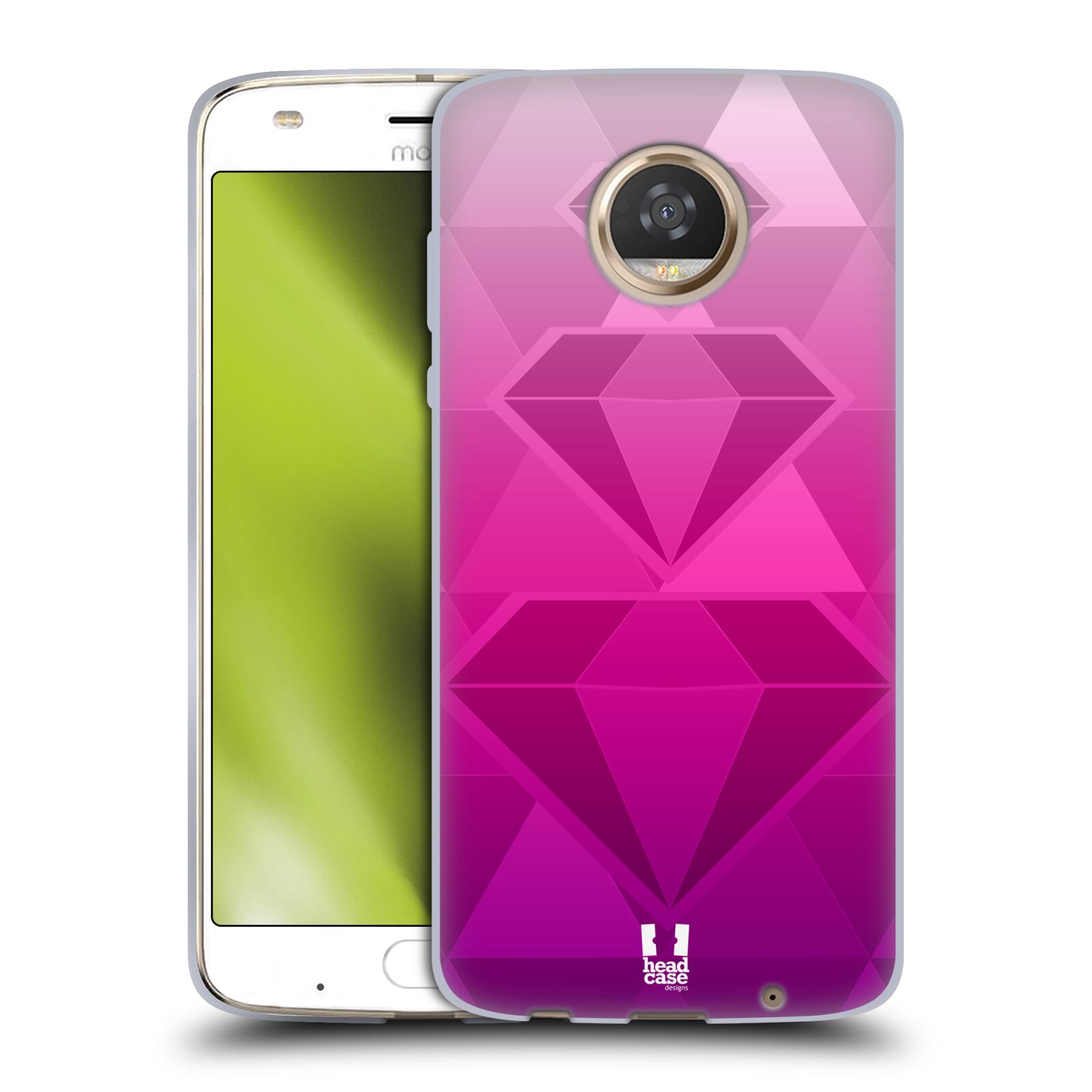 HEAD CASE DESIGNS GEOMETRIC OMBRE SOFT GEL CASE FOR MOTOROLA PHONES