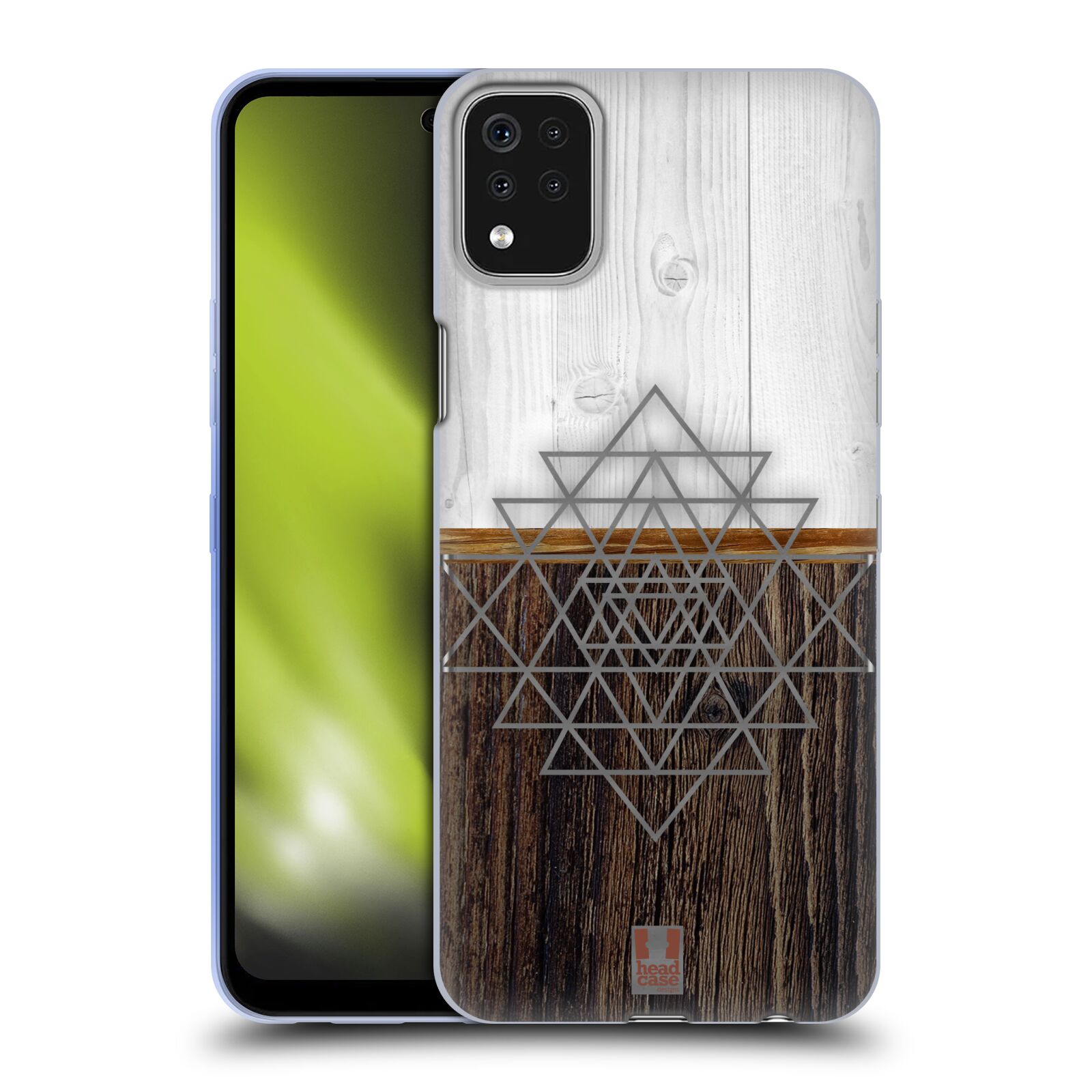 FUNDA DE GEL HEAD CASE DESIGNS CON IMPRESIONES GEOMÉTRICAS DE MADERA PARA TELÉFONOS LG 1 - Imagen 8 de 8