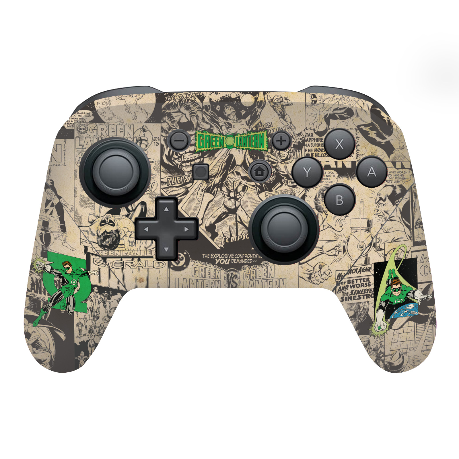 GREEN LANTERN DC COMICS BOOK COVERS VINYL SKIN NINTENDO SWITCH PRO CONTROLLER - Afbeelding 6 van 9