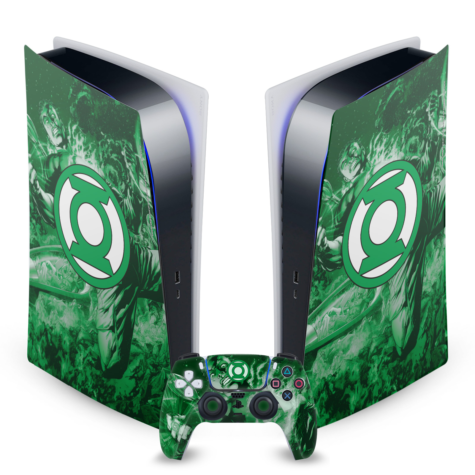 GREEN LANTERN DC COMICS BOOK COVERS VINYL SKIN SONY PS5 DIGITAL EDITION BUNDLE