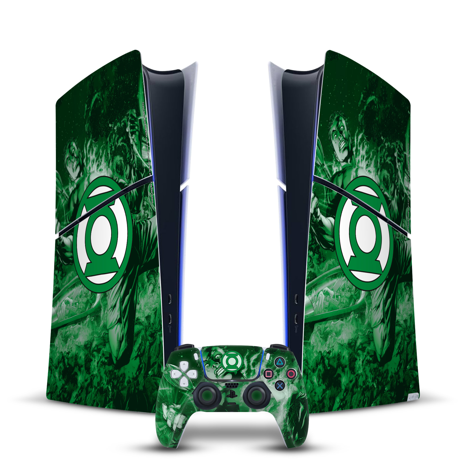 GREEN LANTERN DC COMICS COMIC BOOK COVERS VINYL SKIN FOR PS5 SLIM DIGITAL BUNDLE