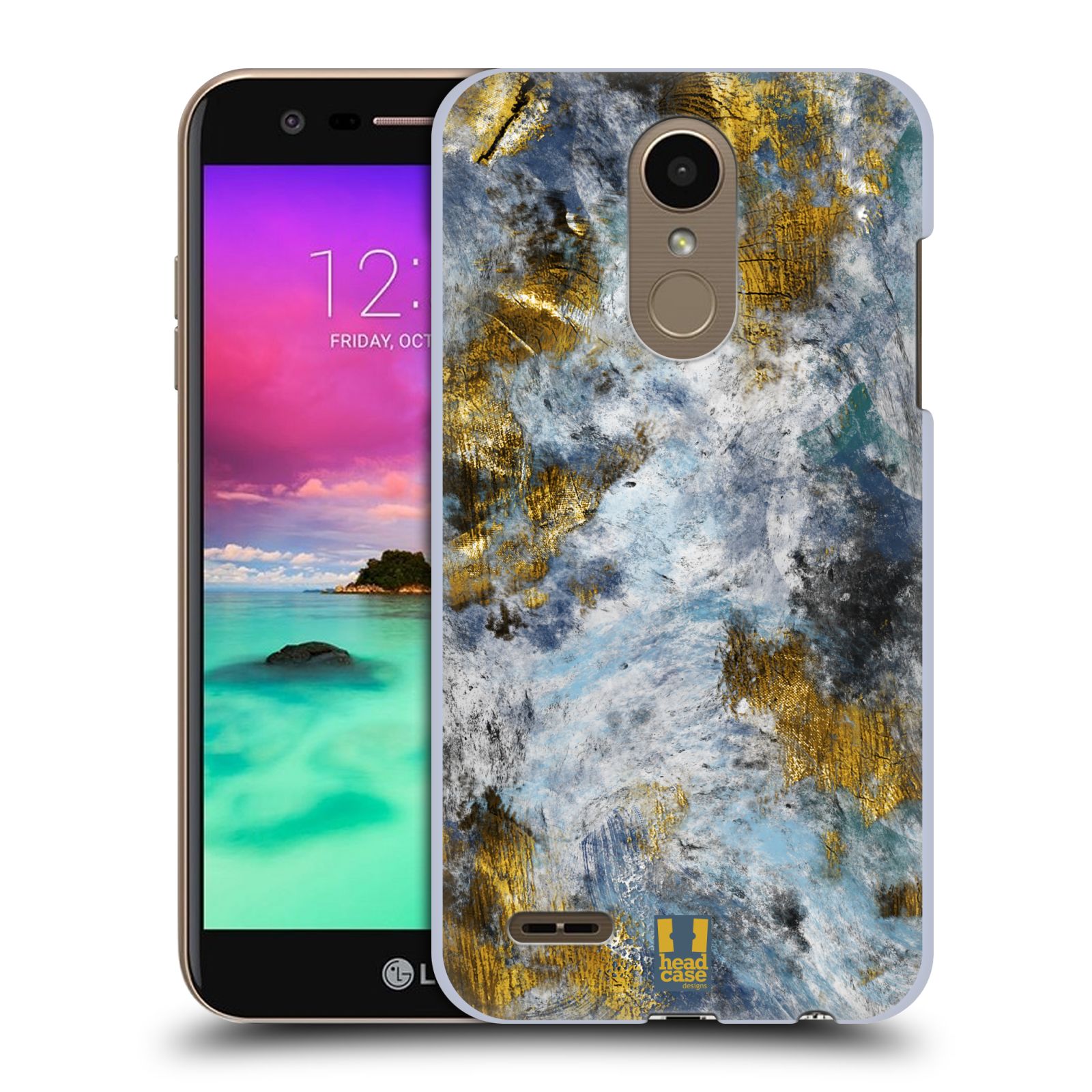HEAD CASE DESIGNS GOLD LEAF ABSTRACT ART BACK CASE FOR LG PHONES