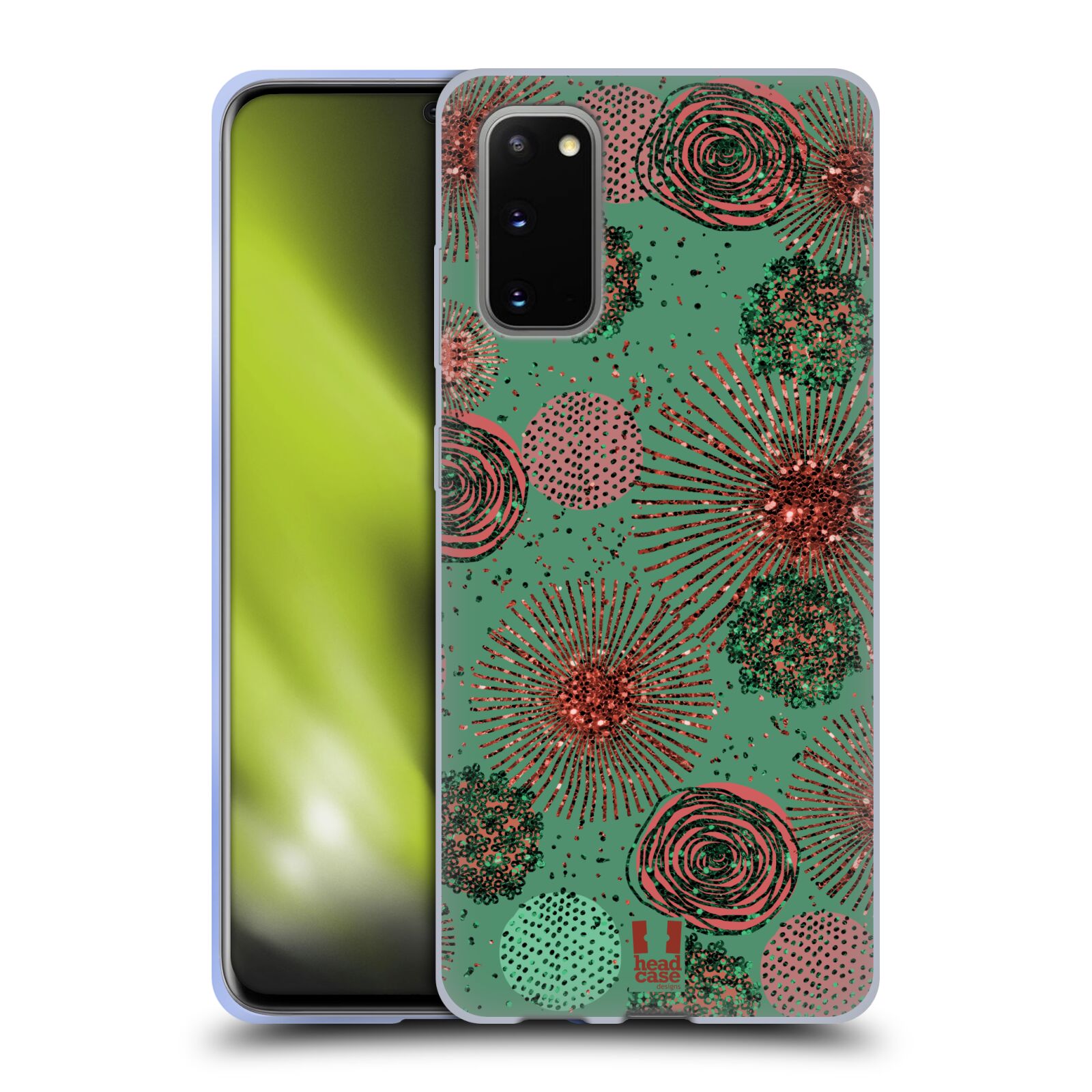 HEAD CASE DESIGNS GLITTER FLORALS SOFT GEL CASE FOR SAMSUNG PHONES 1 - Picture 10 of 11