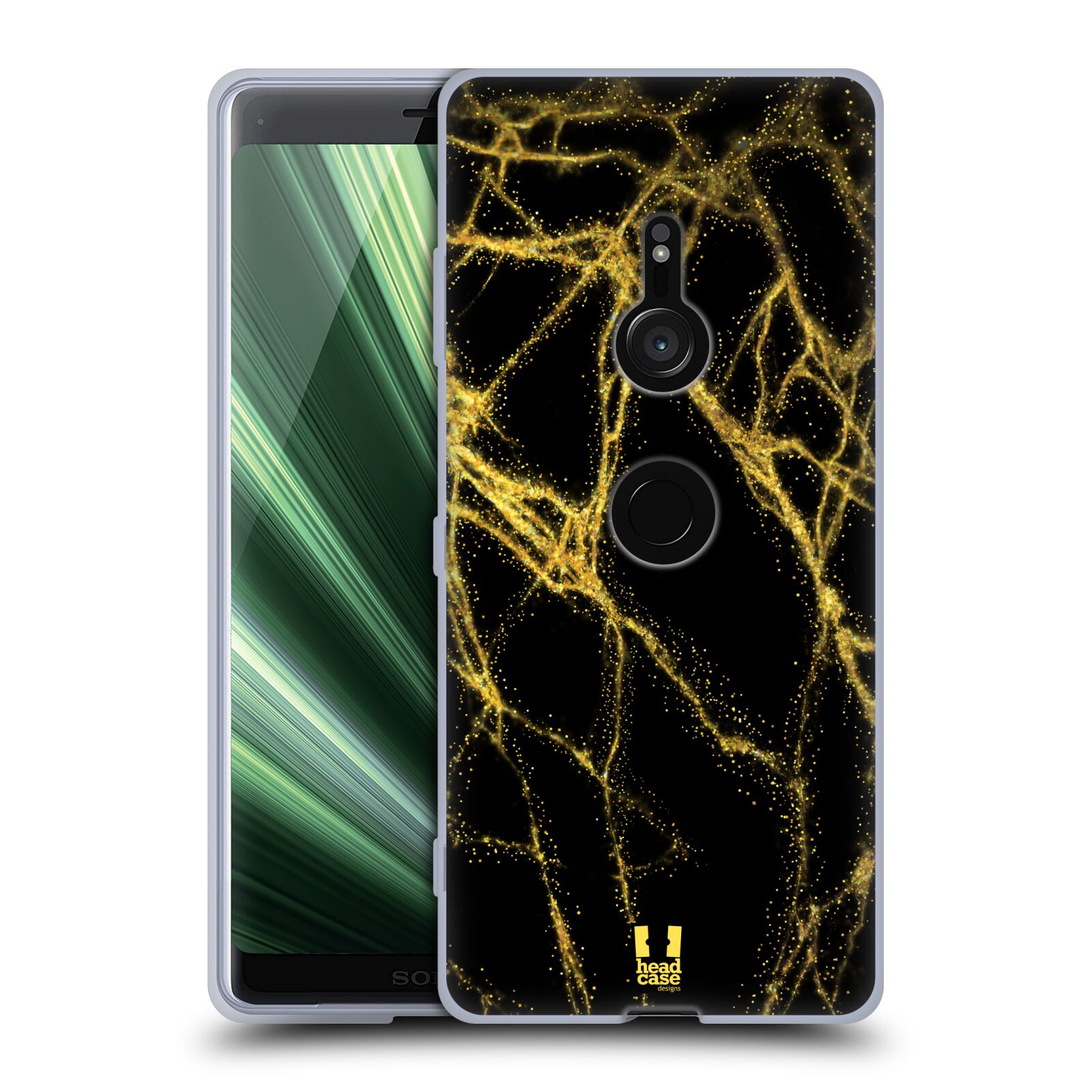 FUNDA DE GEL Y FONDO DE PANTALLA HEAD CASE DESIGNS CON IMPRESIONES DE MÁRMOL BRILLANTE PARA TELÉFONOS SONY 1 - Imagen 10 de 12