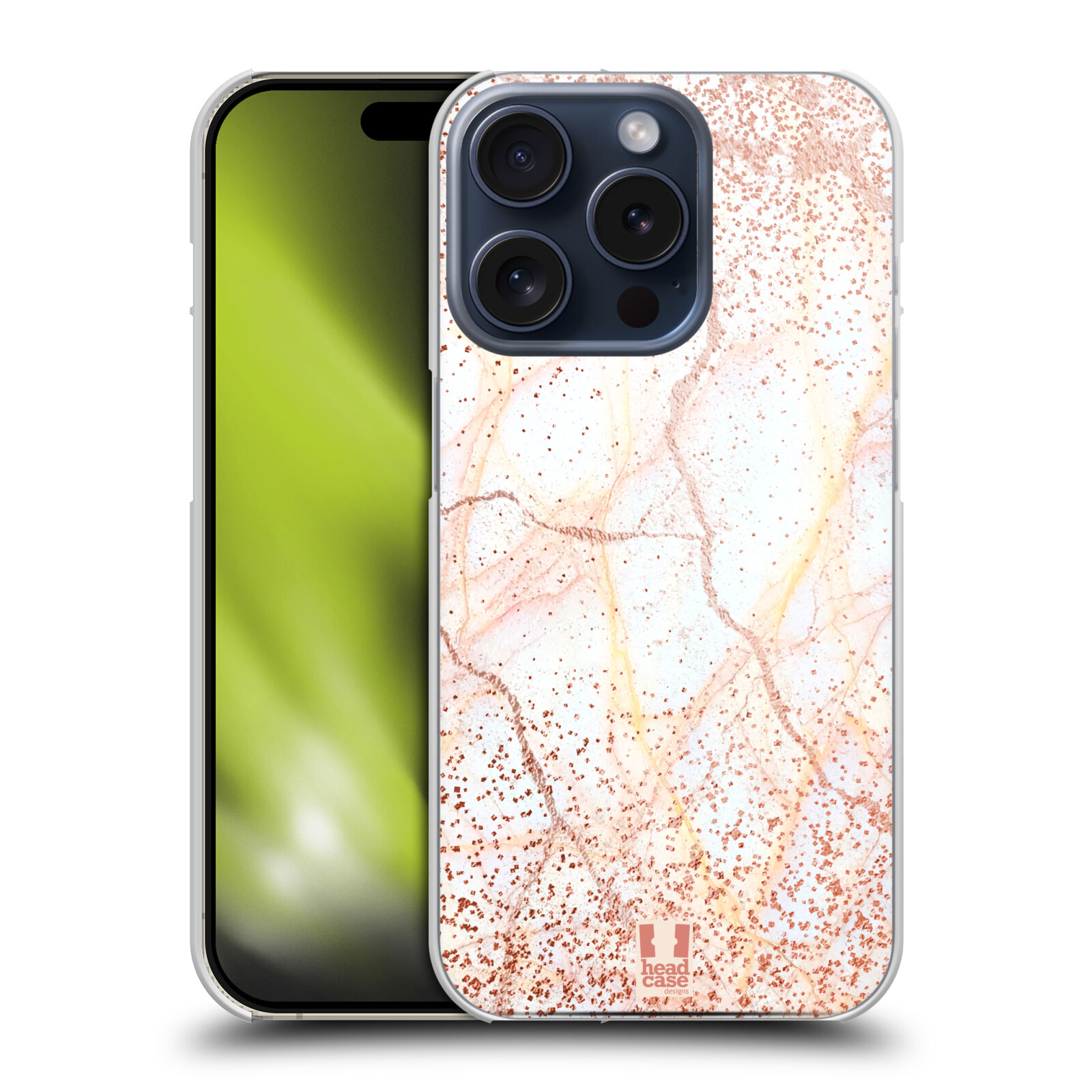 HEAD CASE GLITTERY MARBLE PRINTS BACK CASE & WALLPAPER FOR APPLE iPHONE PHONES - Picture 10 of 11