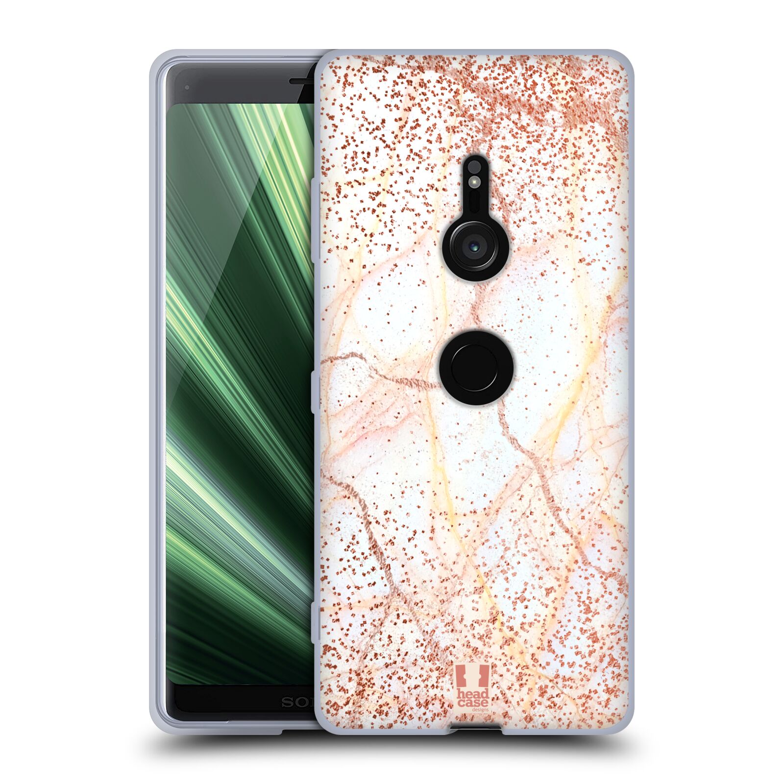 FUNDA DE GEL Y FONDO DE PANTALLA HEAD CASE DESIGNS CON IMPRESIONES DE MÁRMOL BRILLANTE PARA TELÉFONOS SONY 1 - Imagen 11 de 12