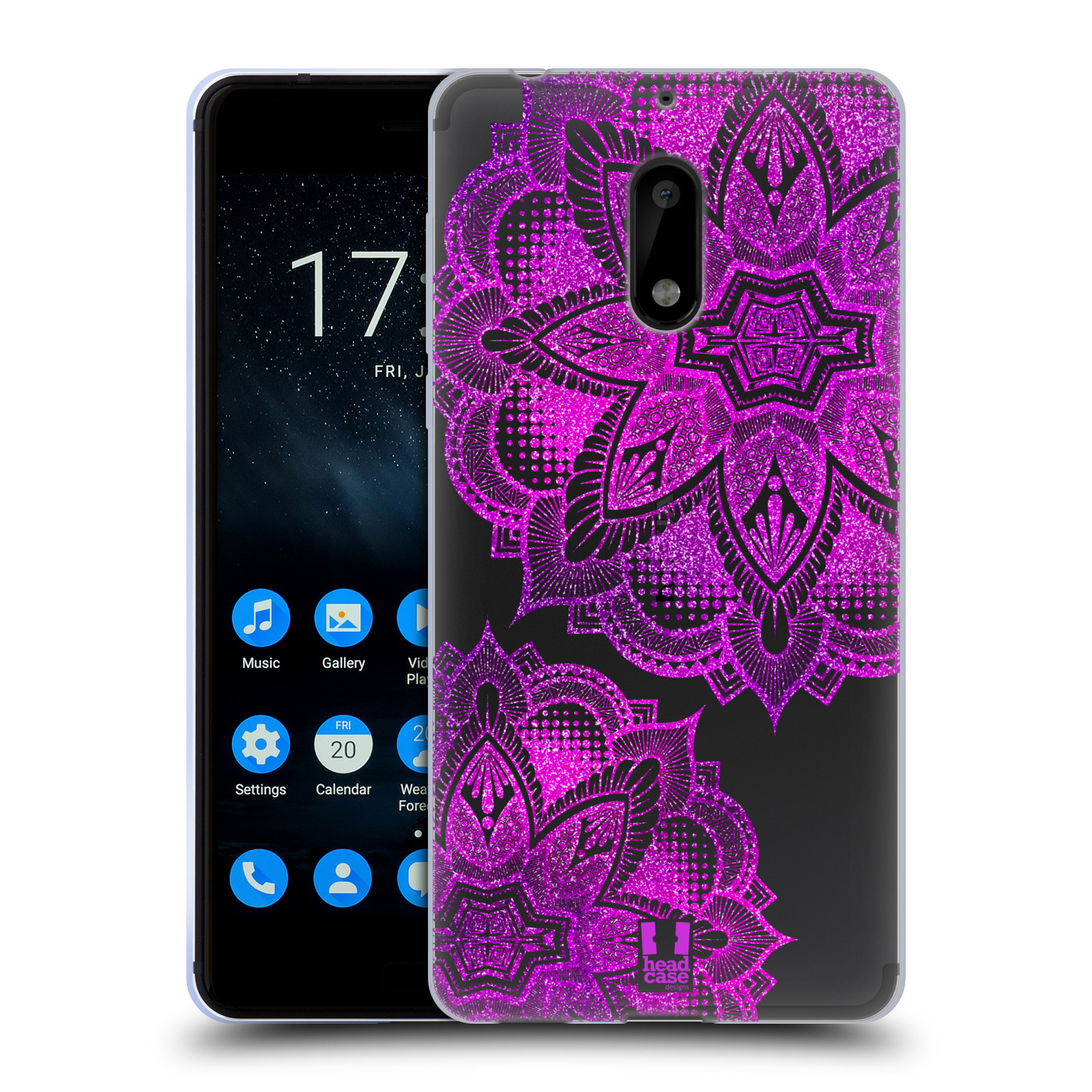HEAD CASE DESIGNS GLITTER MANDALA PRINTS SOFT GEL CASE FOR NOKIA PHONES 1 - Picture 9 of 10