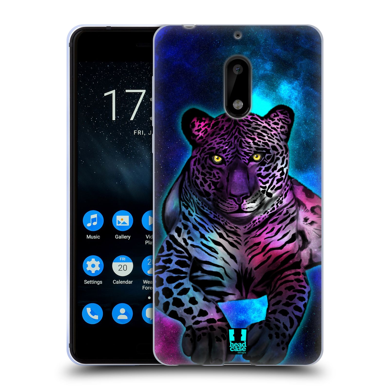 FUNDA HEAD CASE DESIGNS CON DIBUJO DE GEL SUAVE BRILLANTE Y FONDO DE PANTALLA PARA TELÉFONOS NOKIA 1 - Imagen 9 de 11
