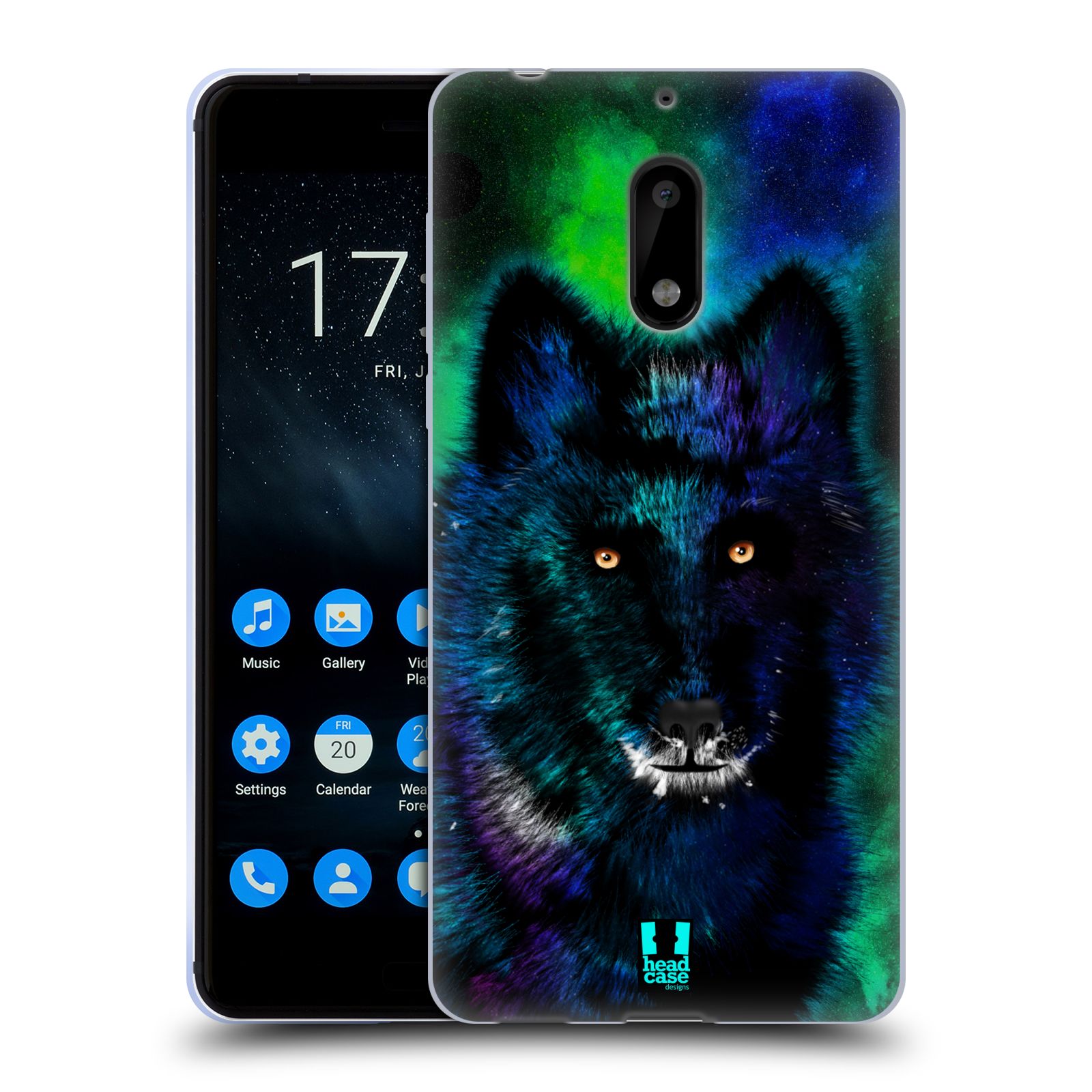 FUNDA HEAD CASE DESIGNS CON DIBUJO DE GEL SUAVE BRILLANTE Y FONDO DE PANTALLA PARA TELÉFONOS NOKIA 1 - Imagen 11 de 11