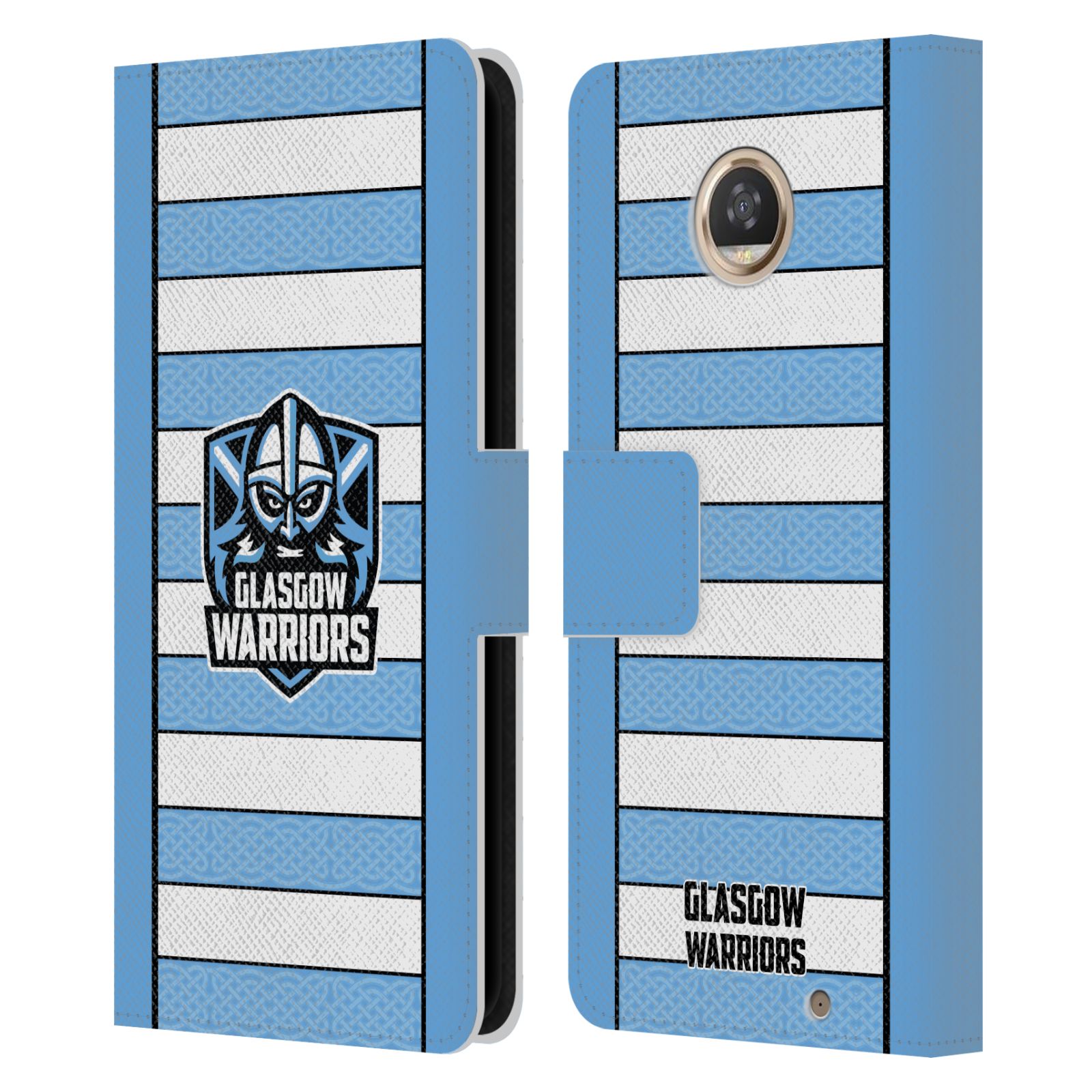 GLASGOW WARRIORS 2024/25 CREST KIT LEATHER BOOK CASE FOR MOTOROLA PHONES - Picture 7 of 10