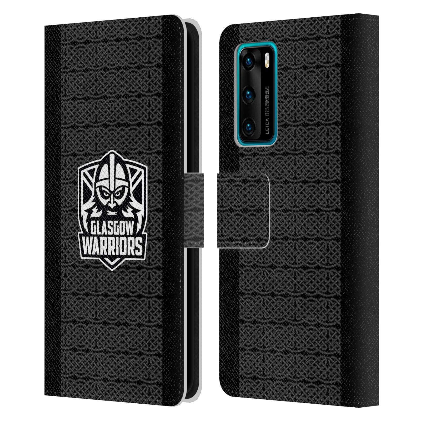 GLASGOW WARRIORS 2024/25 KIT ESCUDO CUERO LIBRO CARTERA ESTUCHE PARA TELÉFONOS HUAWEI. - Imagen 8 de 9