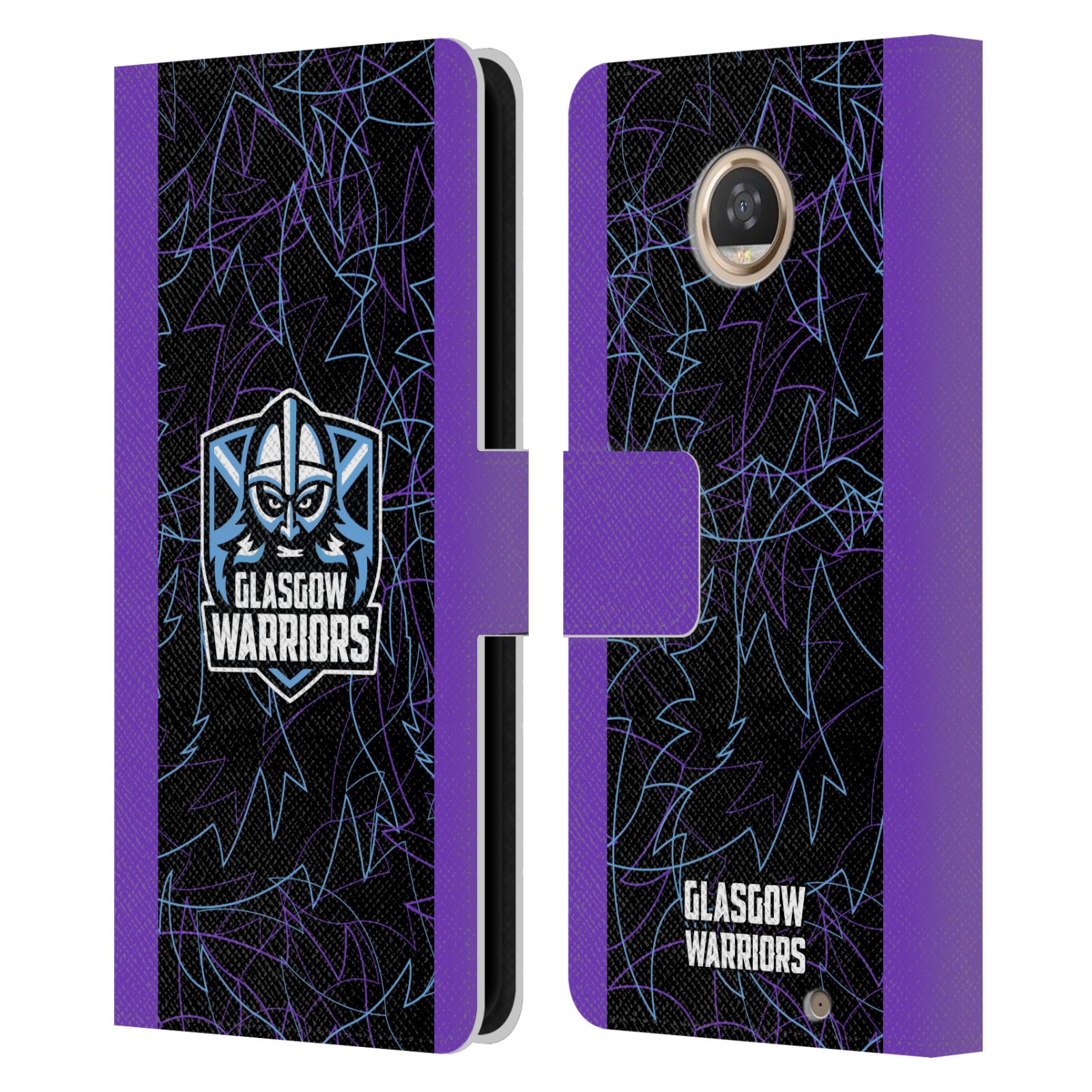 GLASGOW WARRIORS 2024/25 CREST KIT LEATHER BOOK CASE FOR MOTOROLA PHONES - Picture 9 of 10