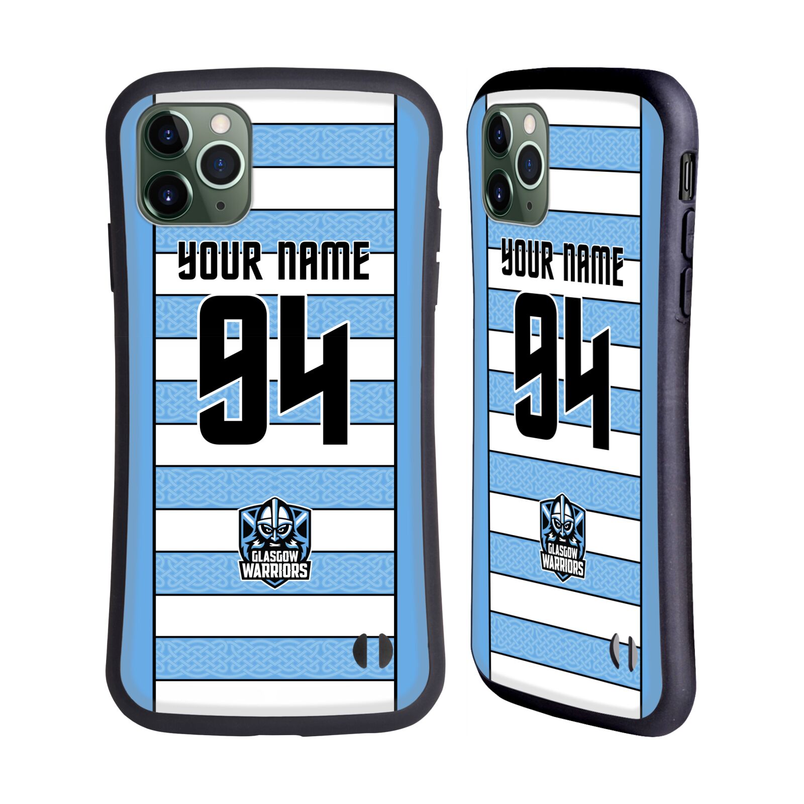 CUSTOM GLASGOW WARRIORS 2024/25 CREST KIT HYBRID CASE FOR APPLE iPHONES PHONES - Picture 8 of 9