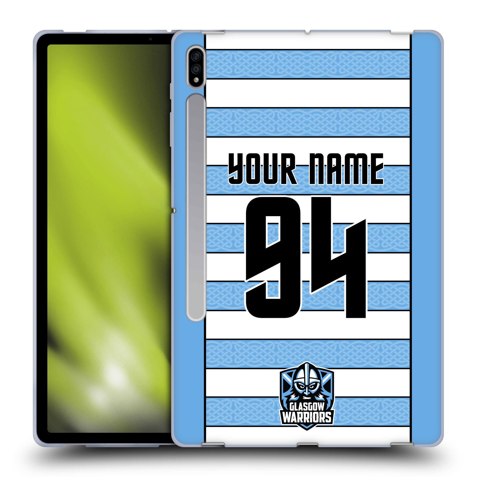 CUSTOM GLASGOW WARRIORS 2024/25 CREST KIT SOFT GEL CASE FOR SAMSUNG TABLETS 1 - Picture 8 of 9