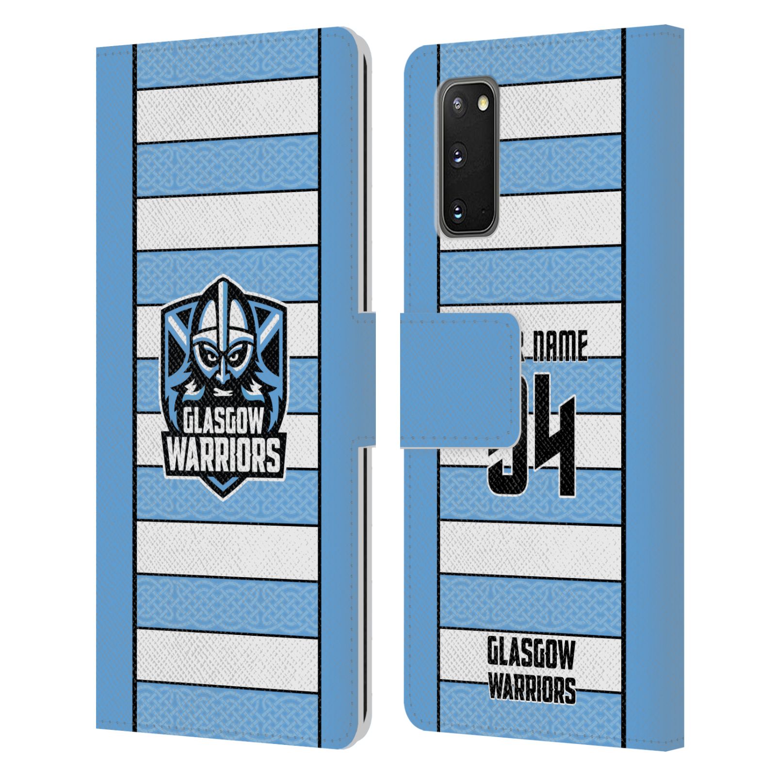 CUSTOM GLASGOW WARRIORS 2024/25 CREST KIT LEATHER BOOK CASE FOR SAMSUNG PHONES 2 - Picture 7 of 9