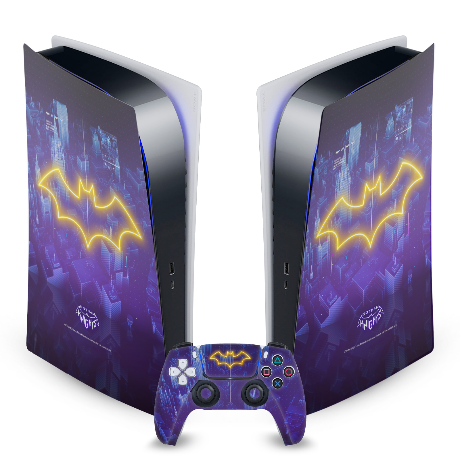 GOTHAM KNIGHTS CHARACTER ART VINYL SKIN FOR SONY PS5 DIGITAL EDITION BUNDLE