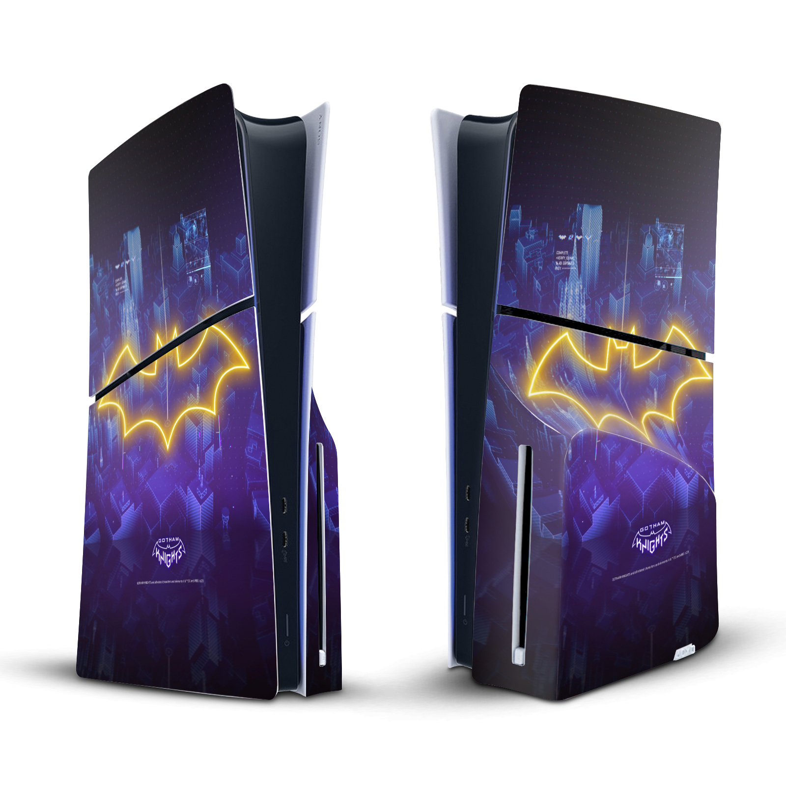 OFFICIAL GOTHAM KNIGHTS CHARACTER ART VINYL SKIN FOR SONY PS5 SLIM DISC CONSOLE