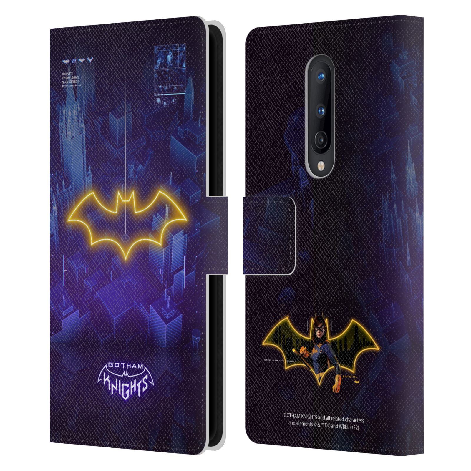 OFFICIAL GOTHAM KNIGHTS CHARACTER ART LEATHER BOOK CASE FOR BLACKBERRY ONEPLUS - Picture 7 of 11
