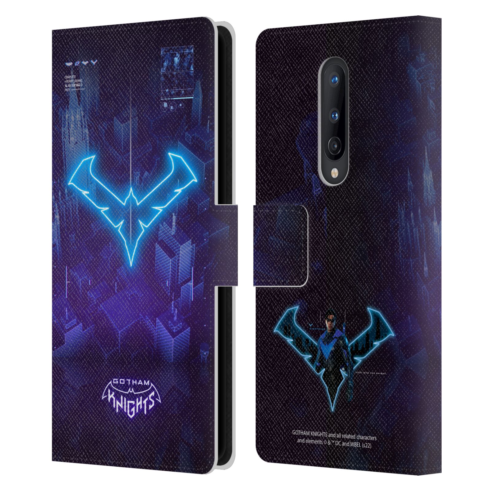 OFFICIAL GOTHAM KNIGHTS CHARACTER ART LEATHER BOOK CASE FOR BLACKBERRY ONEPLUS - Picture 9 of 11
