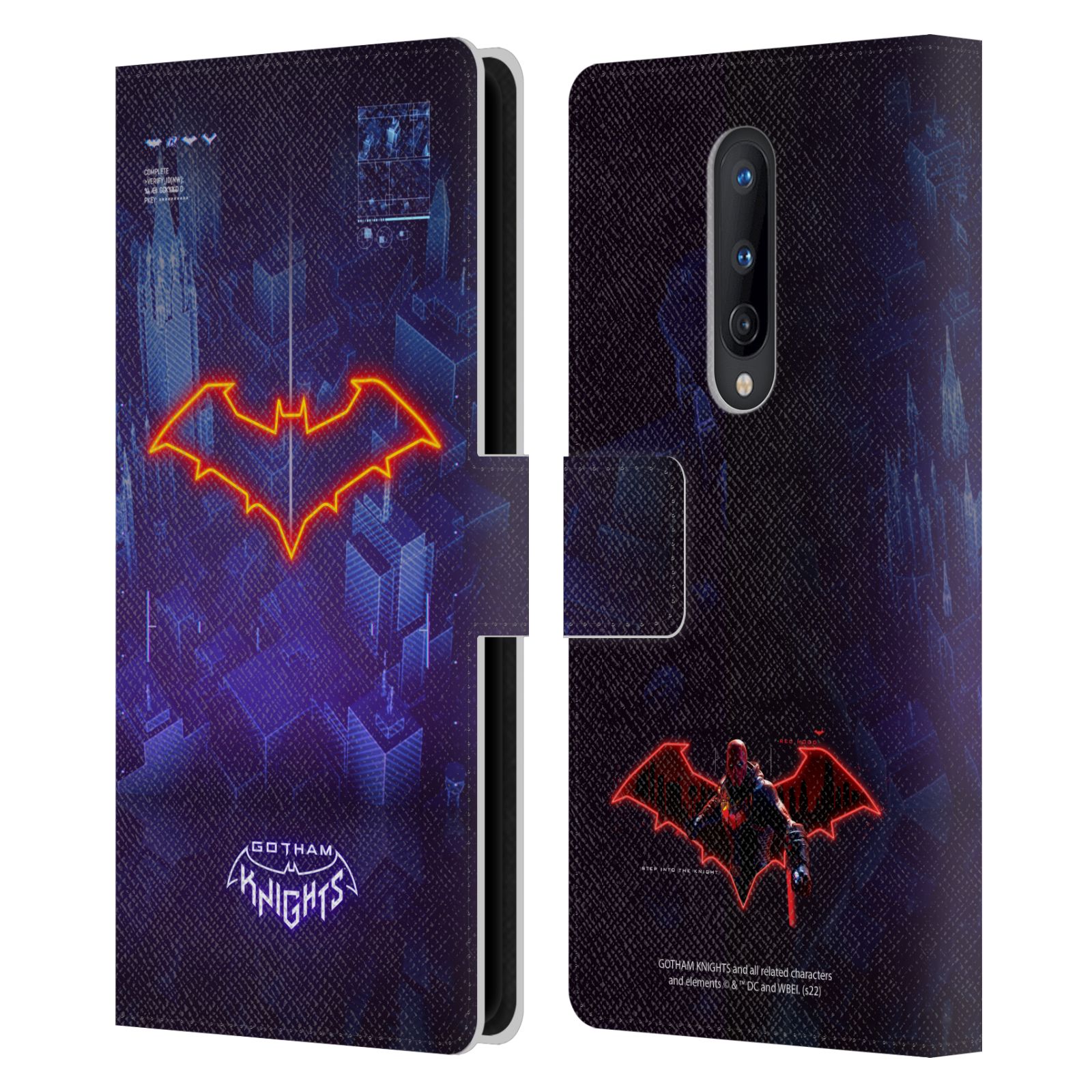 OFFICIAL GOTHAM KNIGHTS CHARACTER ART LEATHER BOOK CASE FOR BLACKBERRY ONEPLUS - Picture 10 of 11
