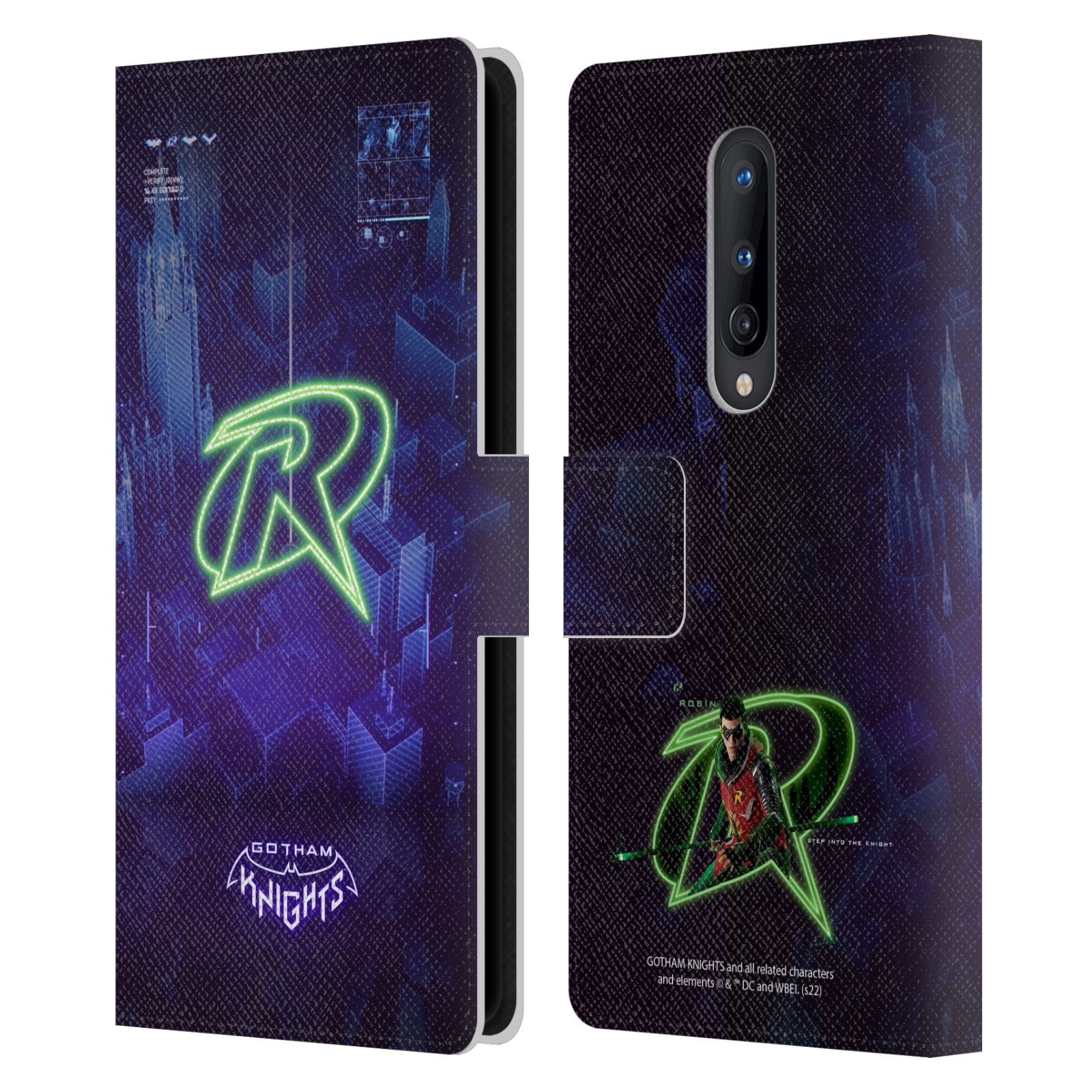 OFFICIAL GOTHAM KNIGHTS CHARACTER ART LEATHER BOOK CASE FOR BLACKBERRY ONEPLUS - Picture 11 of 11