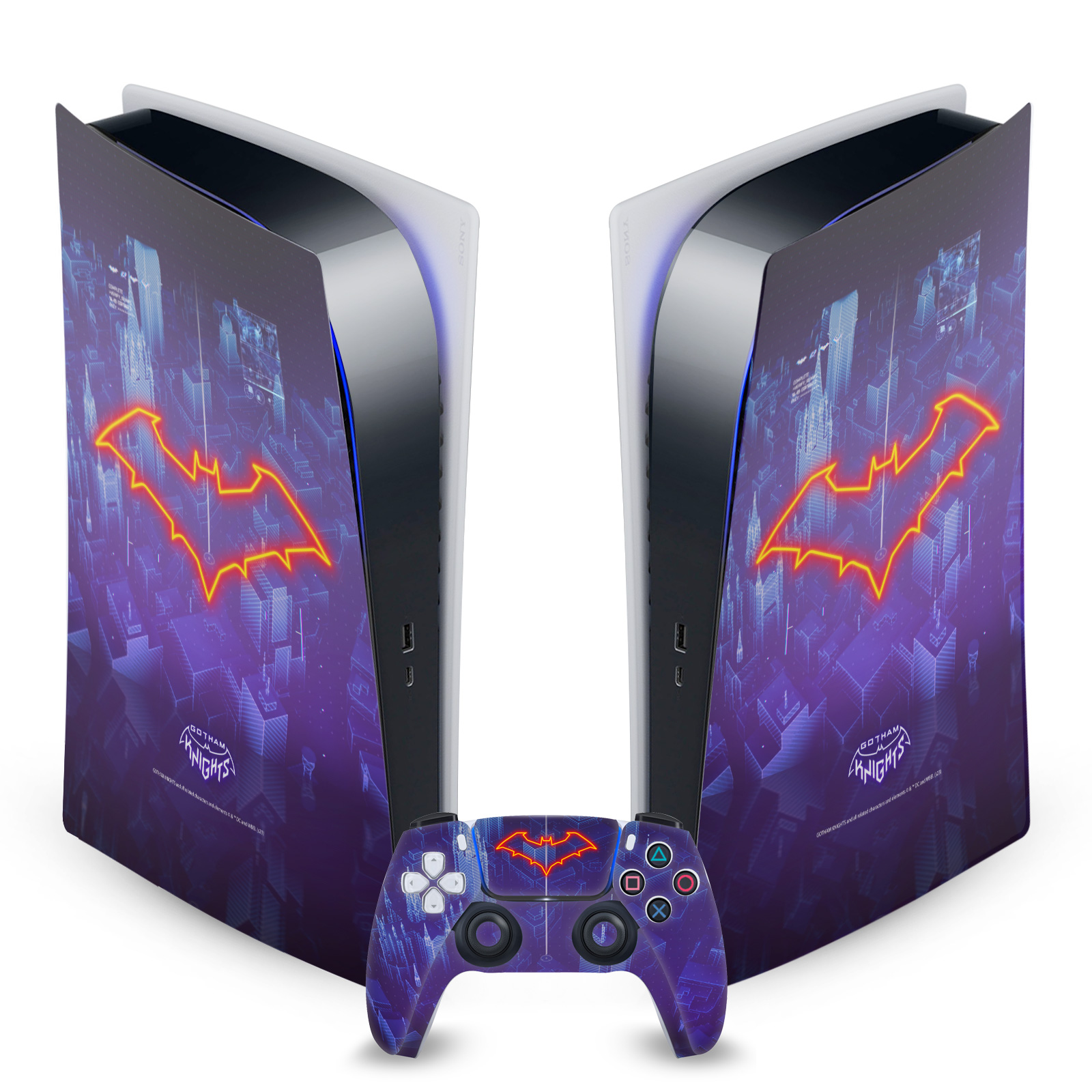 GOTHAM KNIGHTS CHARACTER ART VINYL SKIN FOR SONY PS5 DIGITAL EDITION BUNDLE