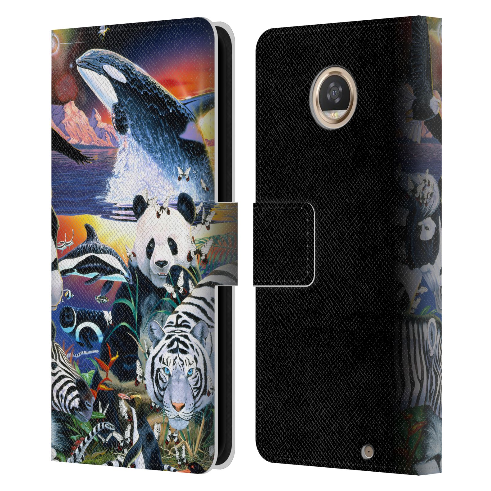 OFFICIAL GRAEME STEVENSON ASSORTED DESIGNS LEATHER BOOK CASE FOR MOTOROLA PHONES - Picture 7 of 22