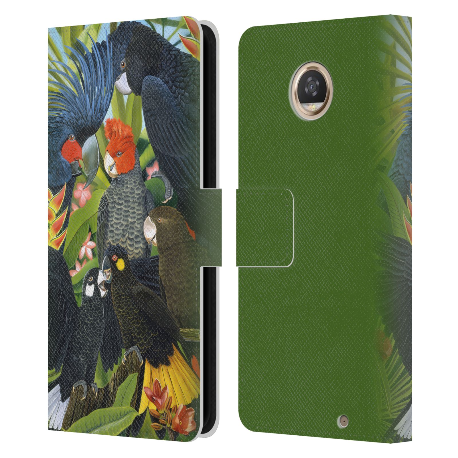 OFFICIAL GRAEME STEVENSON ASSORTED DESIGNS LEATHER BOOK CASE FOR MOTOROLA PHONES - Picture 8 of 22