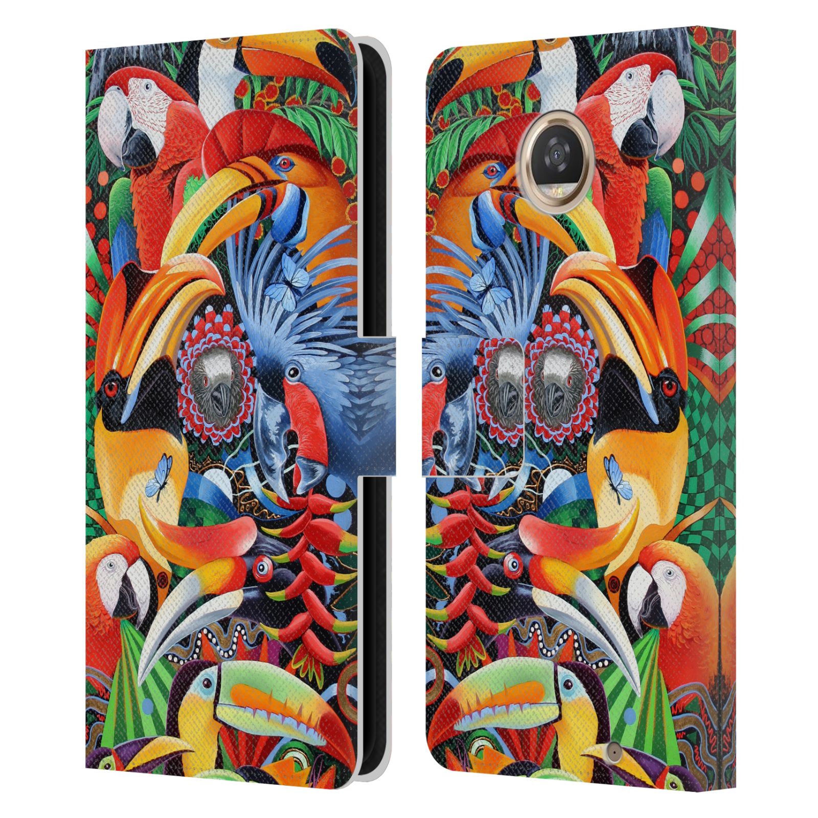OFFICIAL GRAEME STEVENSON ASSORTED DESIGNS LEATHER BOOK CASE FOR MOTOROLA PHONES - Picture 9 of 22