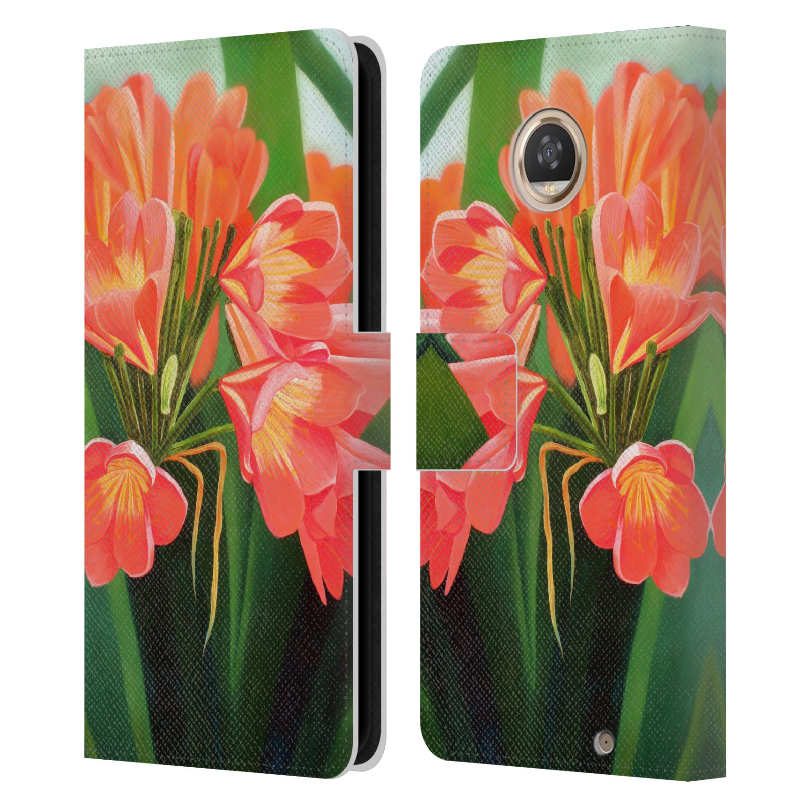 OFFICIAL GRAEME STEVENSON ASSORTED DESIGNS LEATHER BOOK CASE FOR MOTOROLA PHONES - Picture 13 of 22