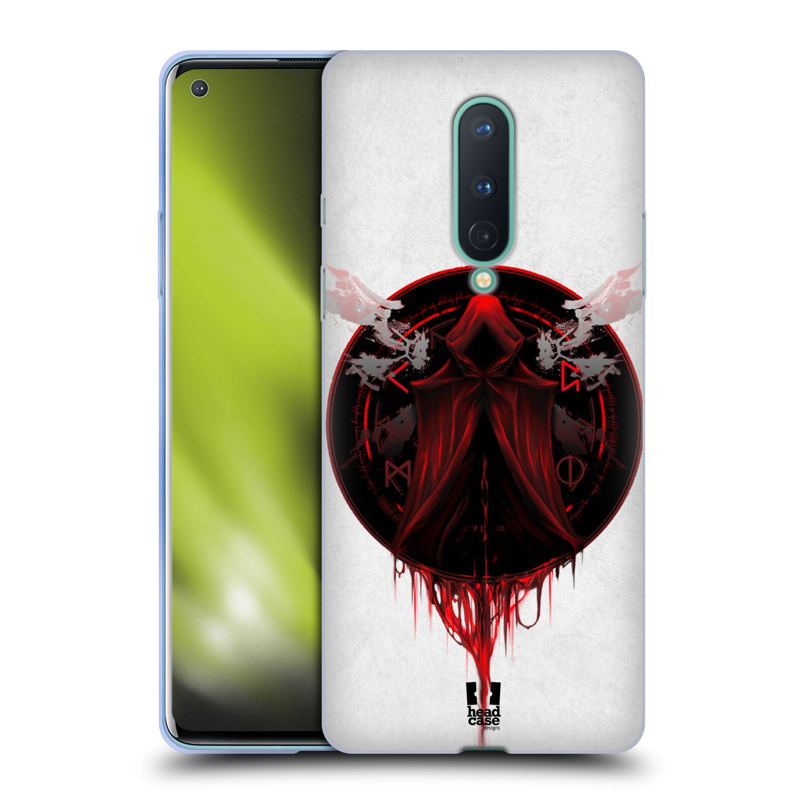 CUSTODIA HEAD CASE DESIGNS GRIM SOFT GEL PER TELEFONI GOOGLE ONEPLUS - Foto 8 di 10