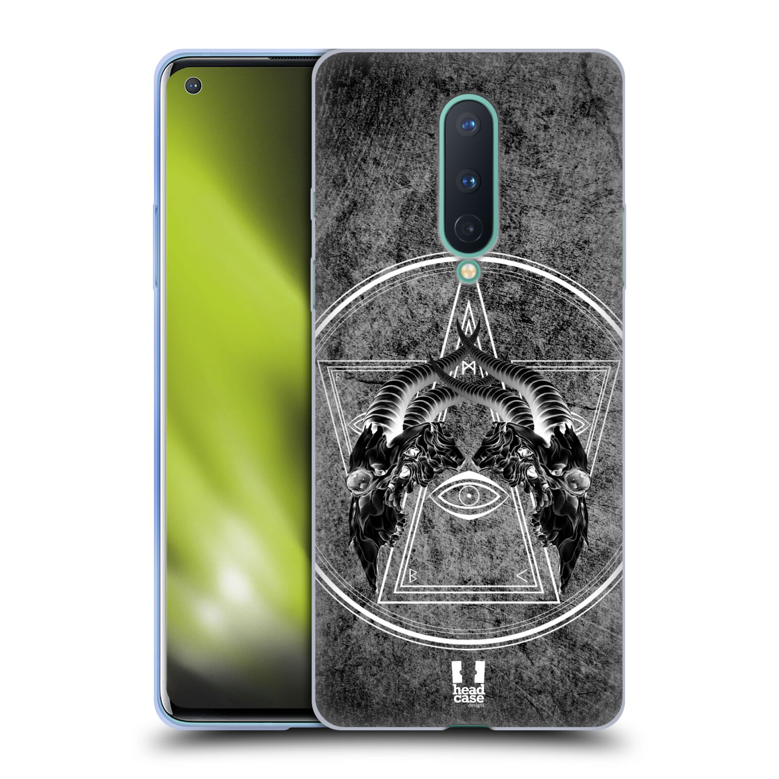 CUSTODIA HEAD CASE DESIGNS GRIM SOFT GEL PER TELEFONI GOOGLE ONEPLUS - Foto 9 di 10